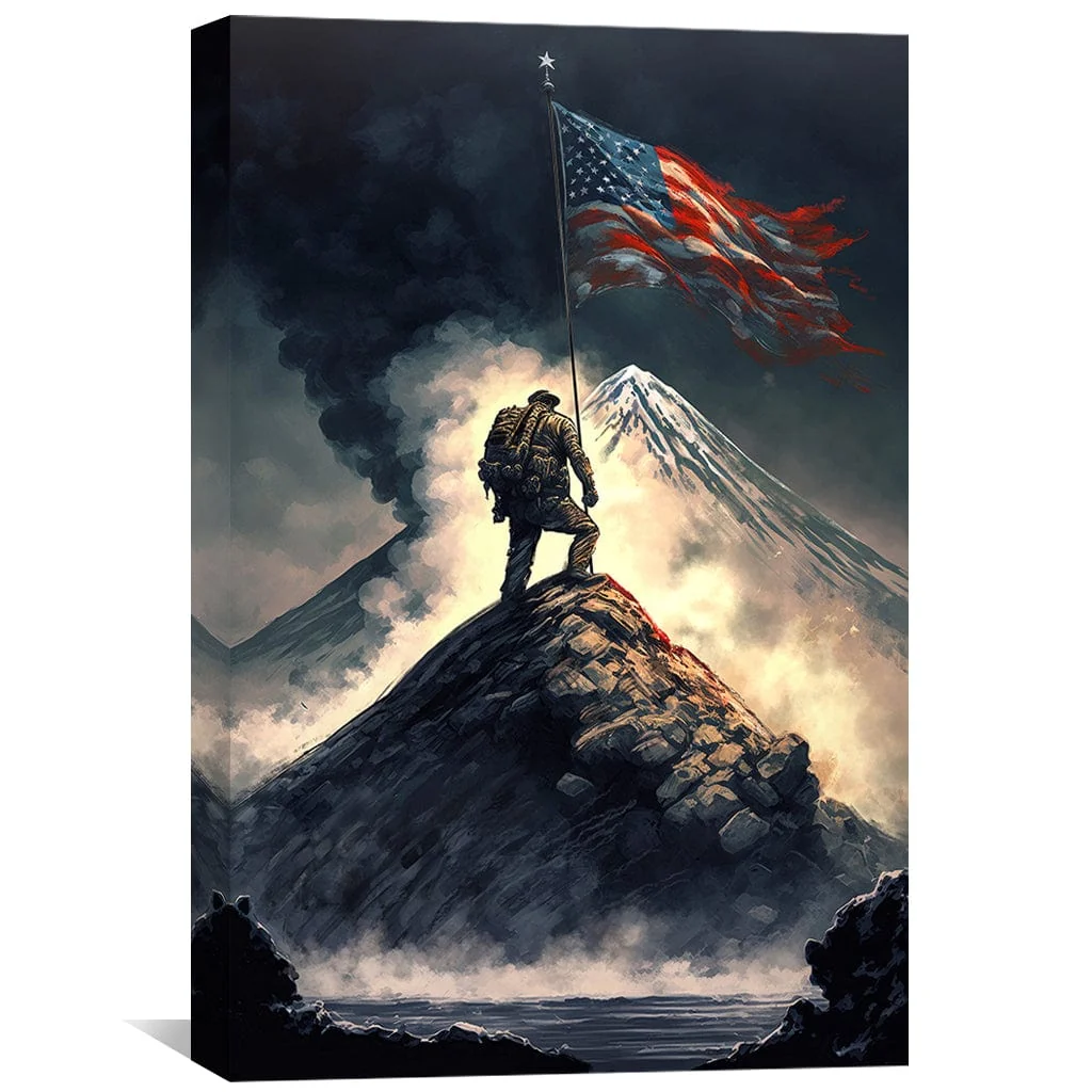Flag in the Wind Canvas - Image 2