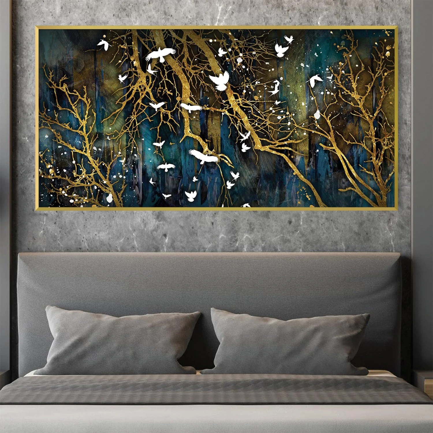Flocking Abstract Canvas - Image 2