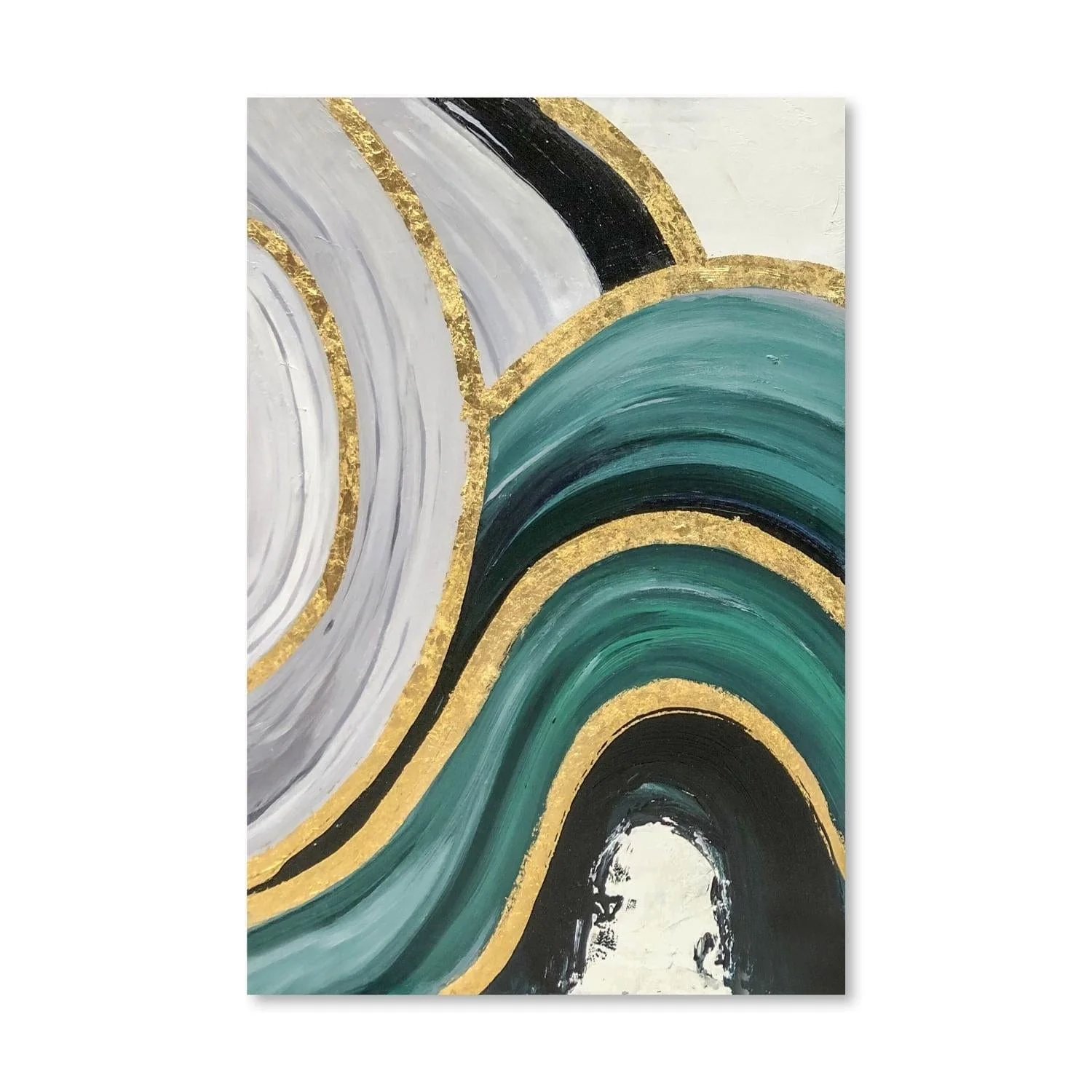 Flowing Hills of Gold 2 Oil Painting - Image 3
