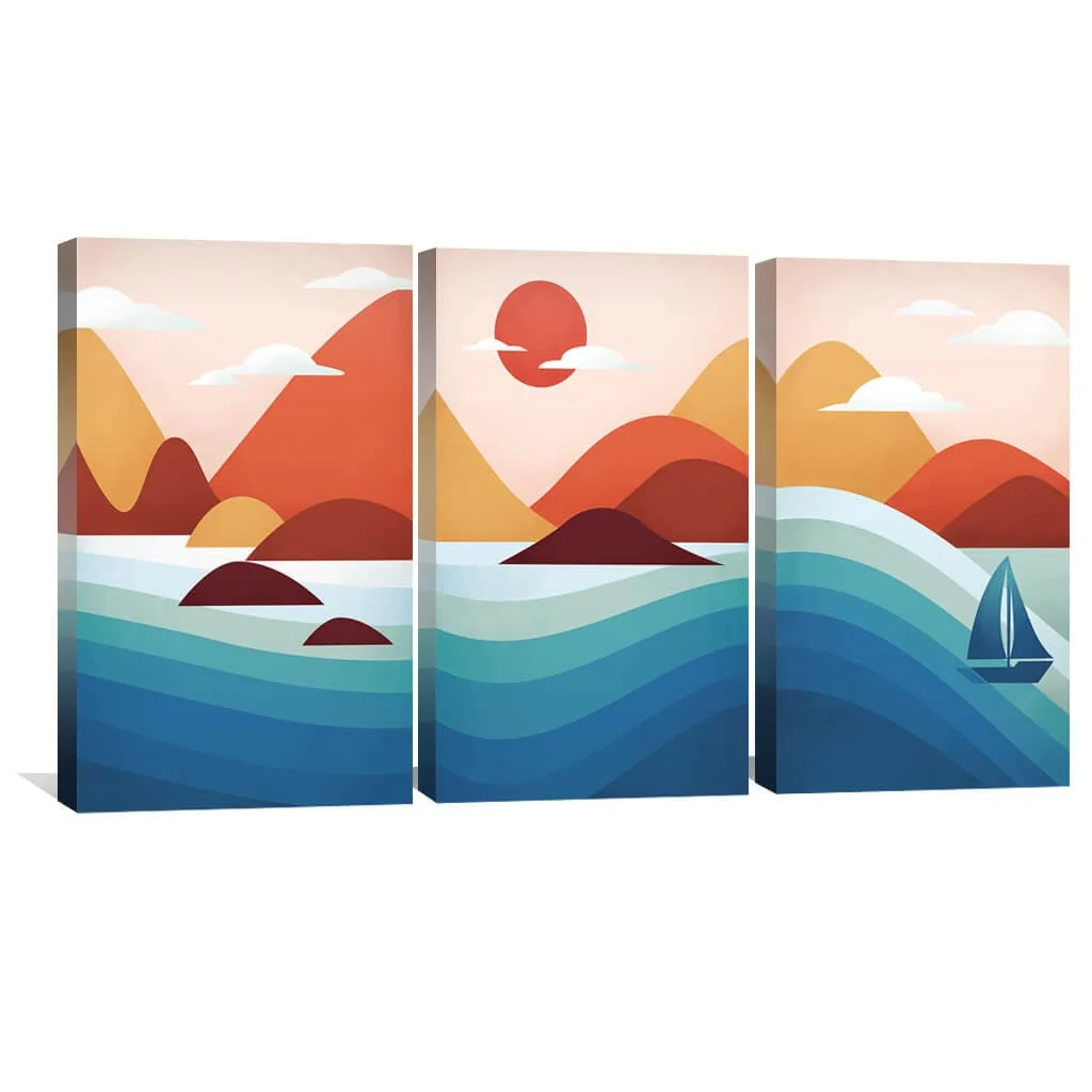 Flowing Landscape Canvas - Image 2