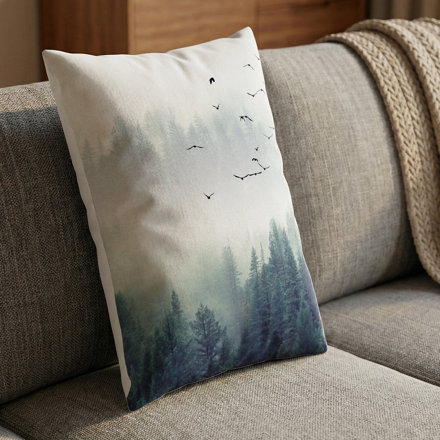 Forest Landscape B Cushion - Image 2