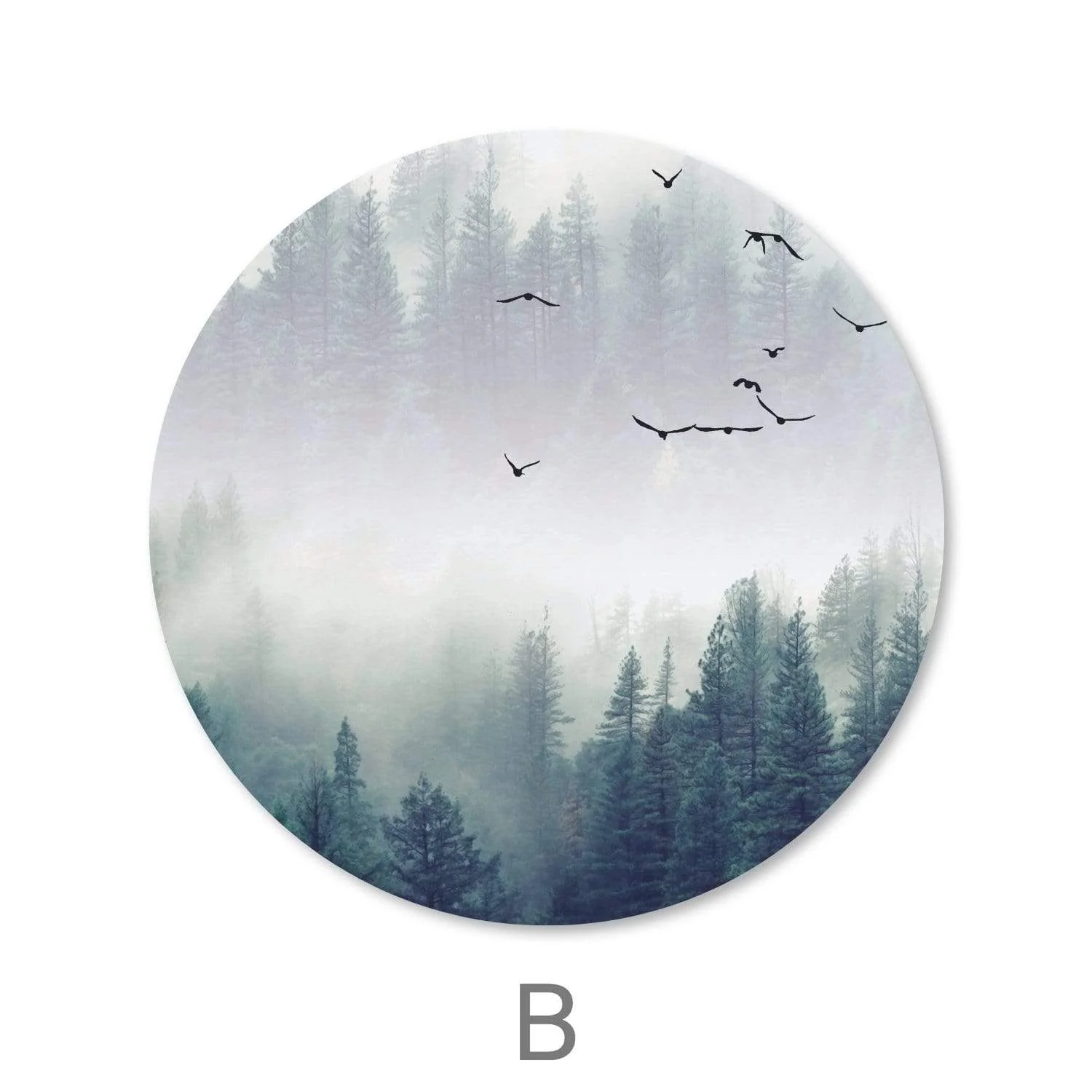 Forest Landscape Canvas - Circle - Image 4
