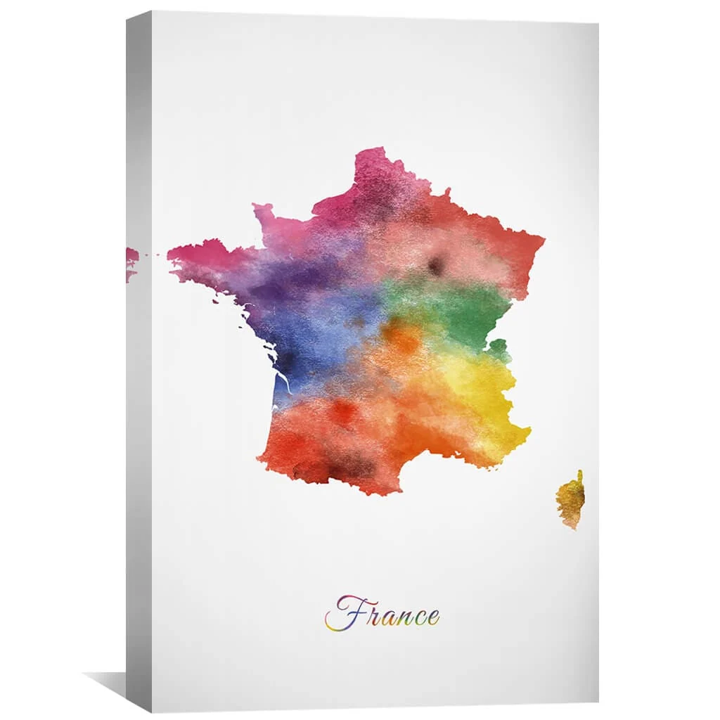France Rainbow Canvas - Image 2