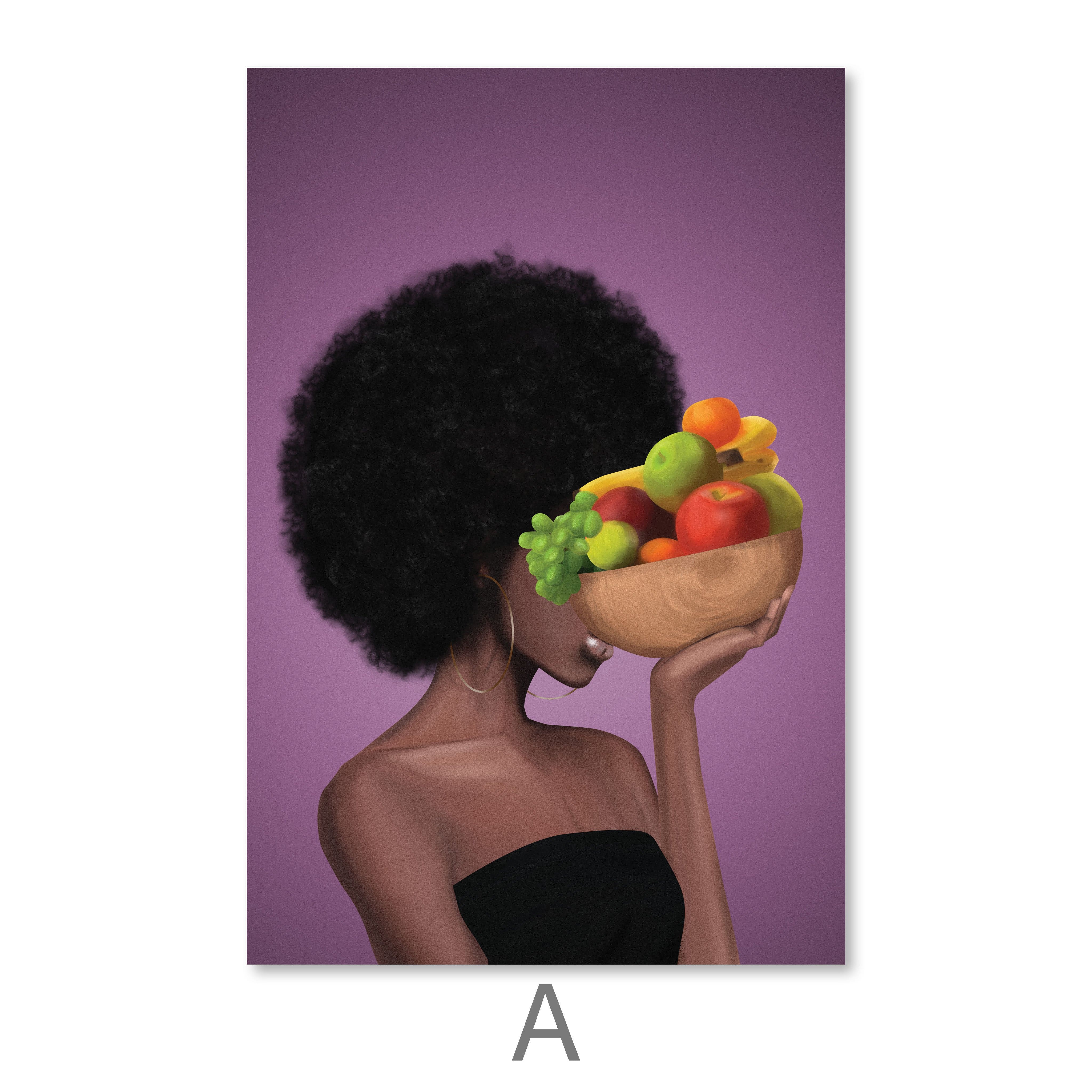 Fruit Bowl Woman Canvas - Image 5