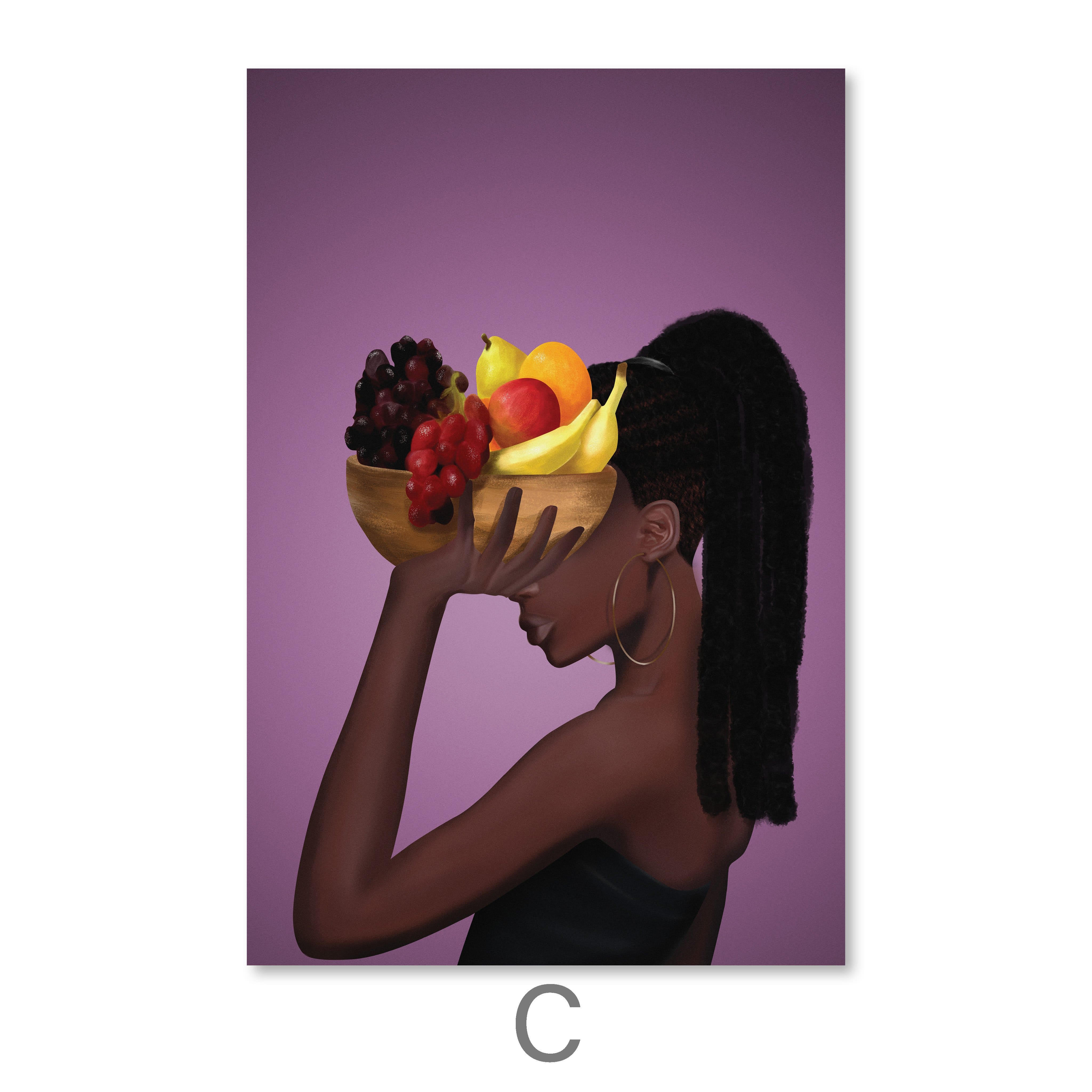 Fruit Bowl Woman Canvas - Image 7