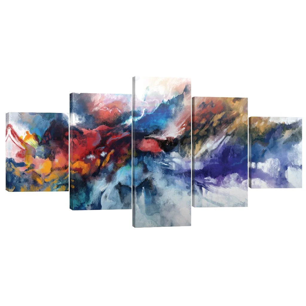 Fusion of Color Canvas - 5 Panel - Image 2