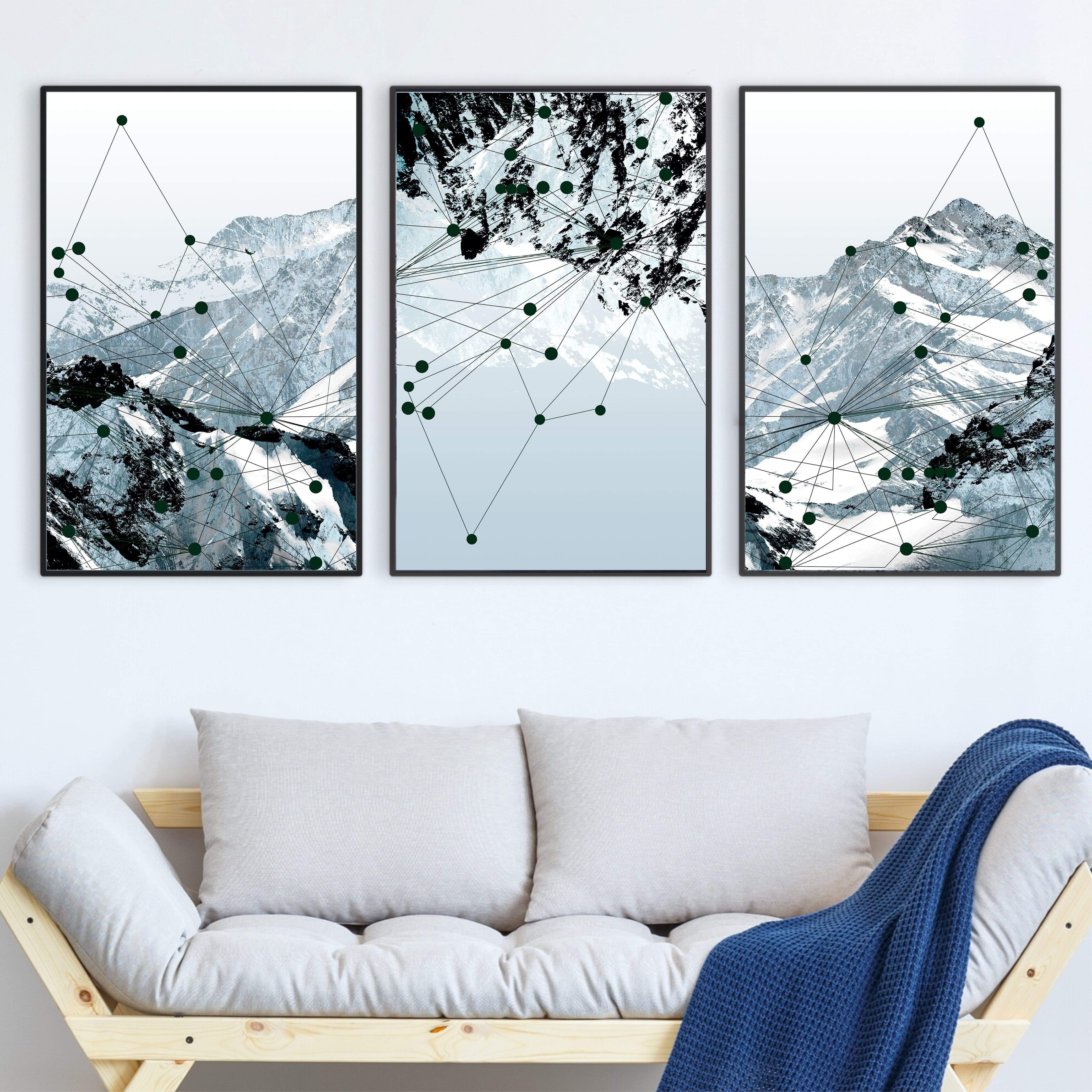 Geo Mountain Canvas - Image 3