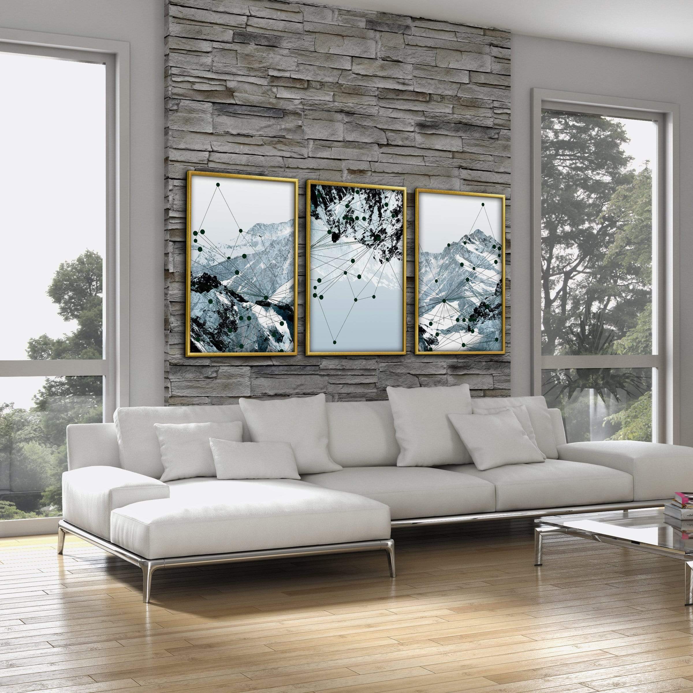 Geo Mountain Canvas - Image 4