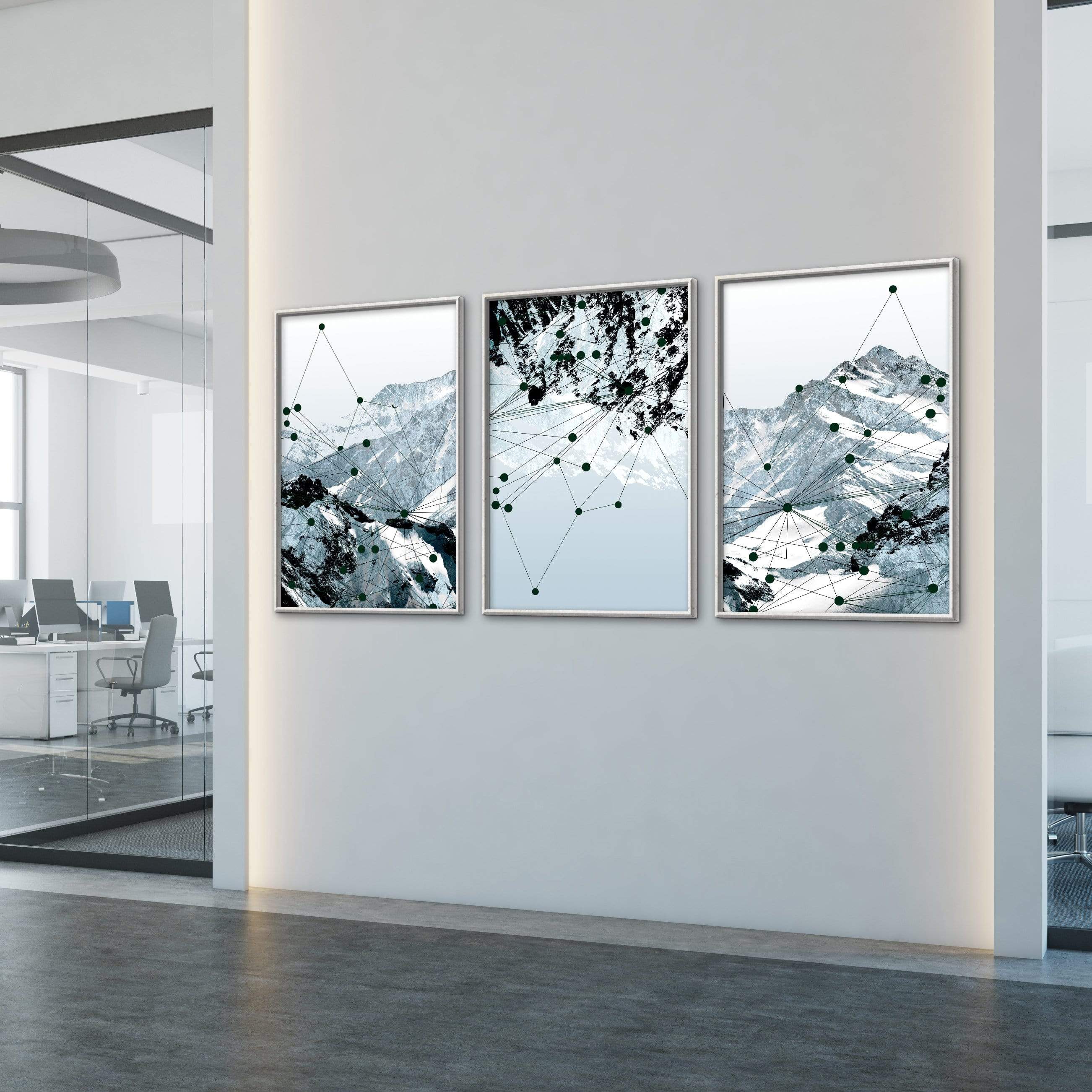 Geo Mountain Canvas - Image 5