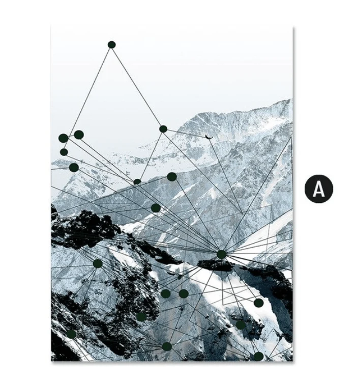 Geo Mountain Canvas - Image 6