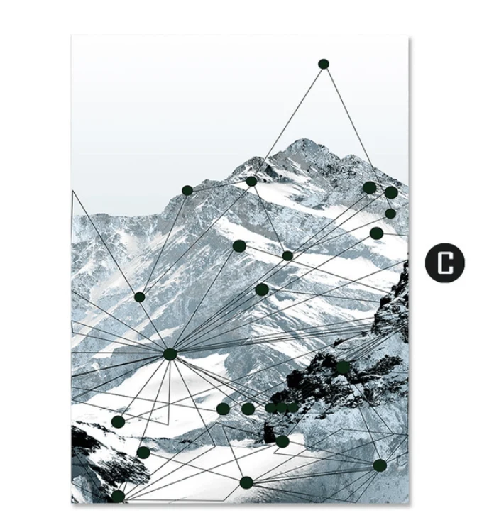 Geo Mountain Canvas - Image 8