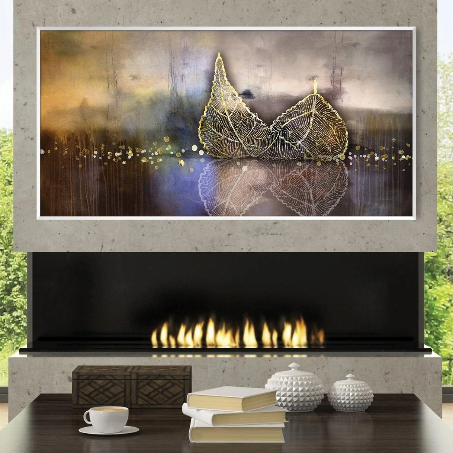 Gilded Reflection Canvas - Image 3