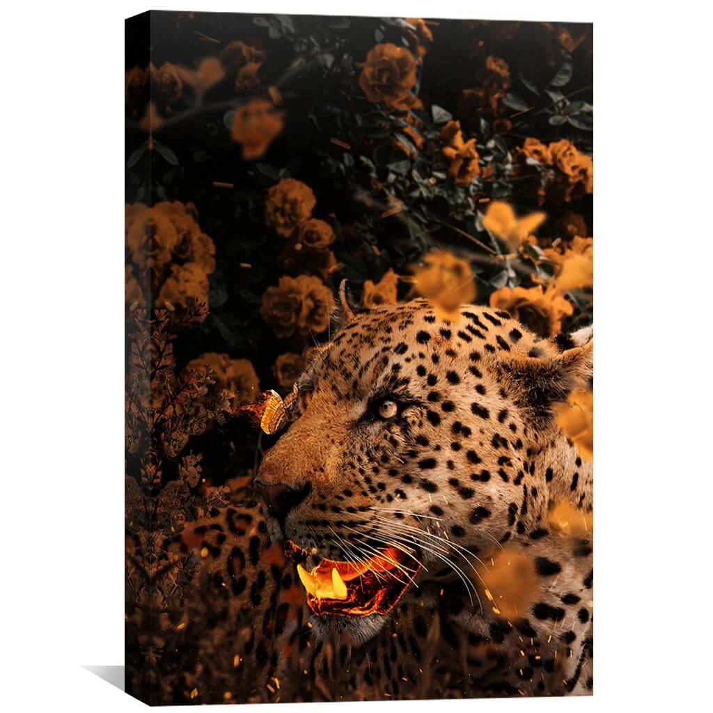 Gold Leopard Canvas - Image 2