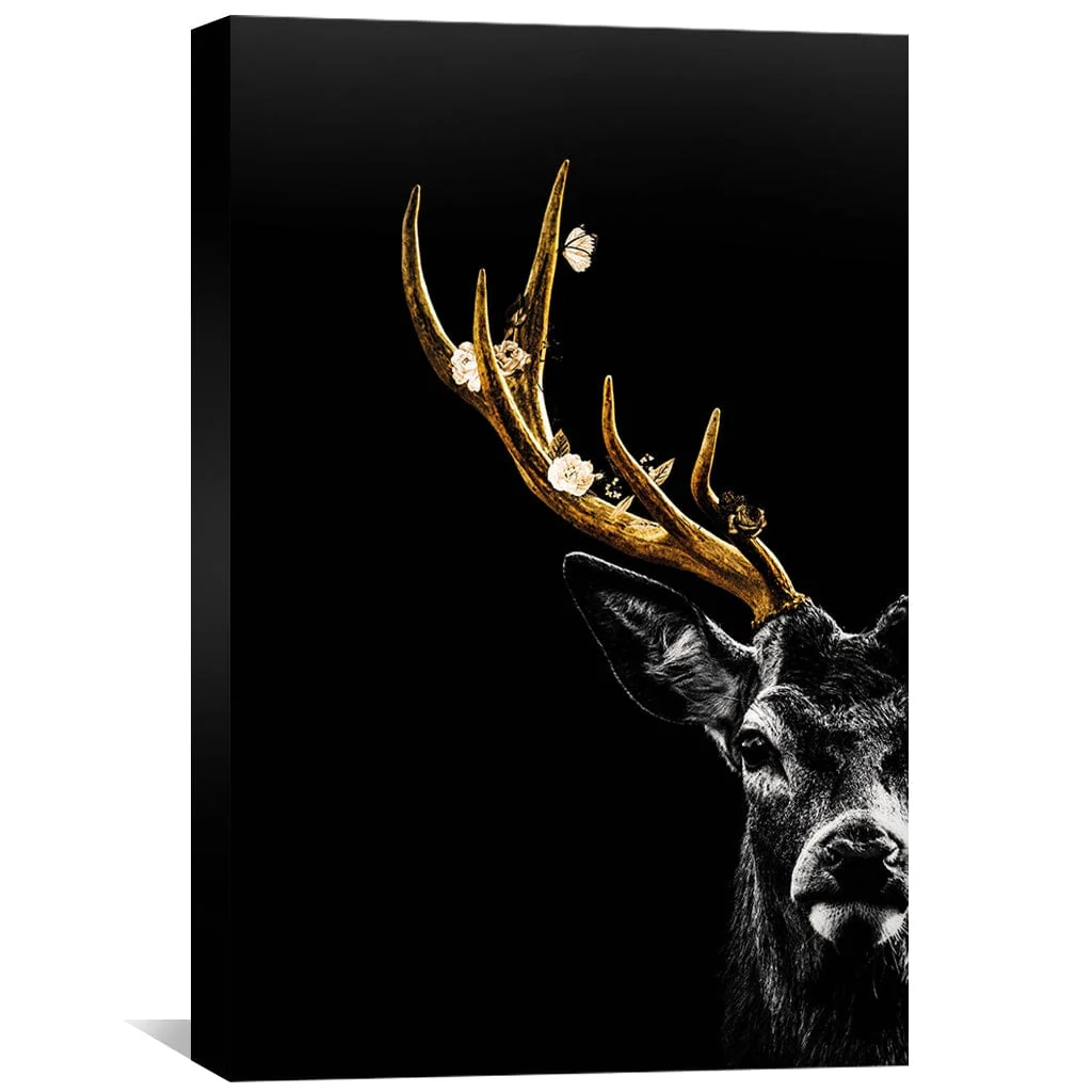 Golden Deer Canvas - Image 2