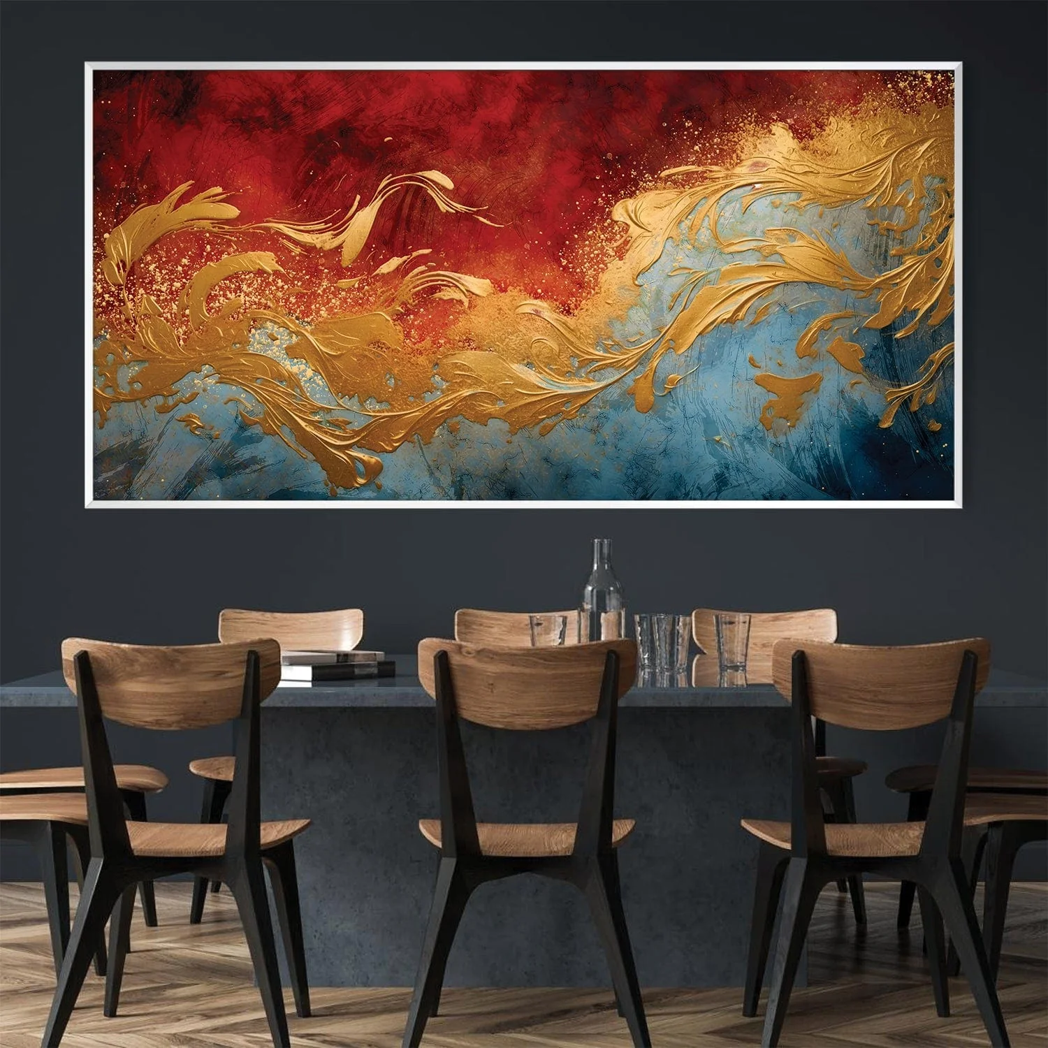 Golden Flame Canvas - Image 3