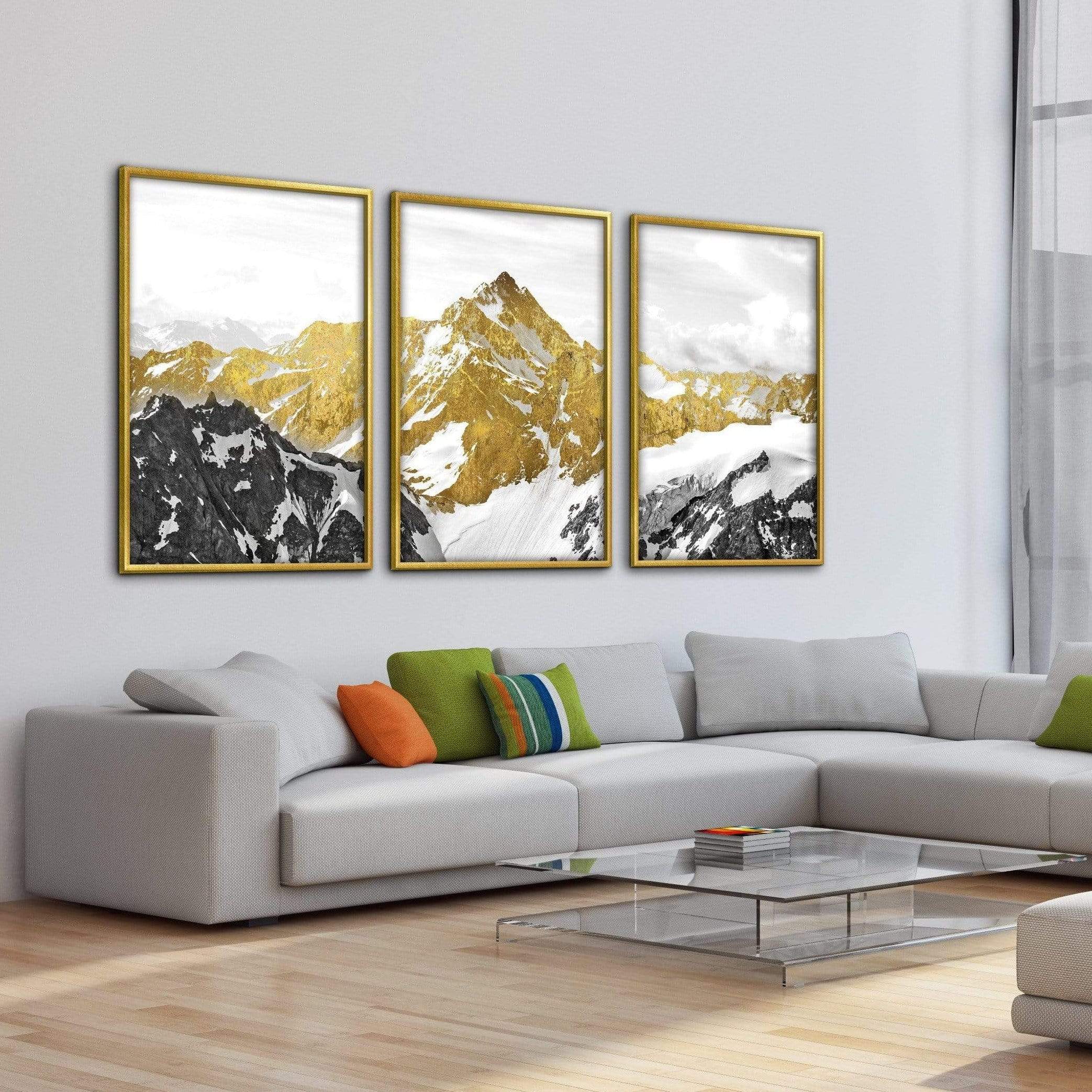 Golden Mountain Canvas - Image 3