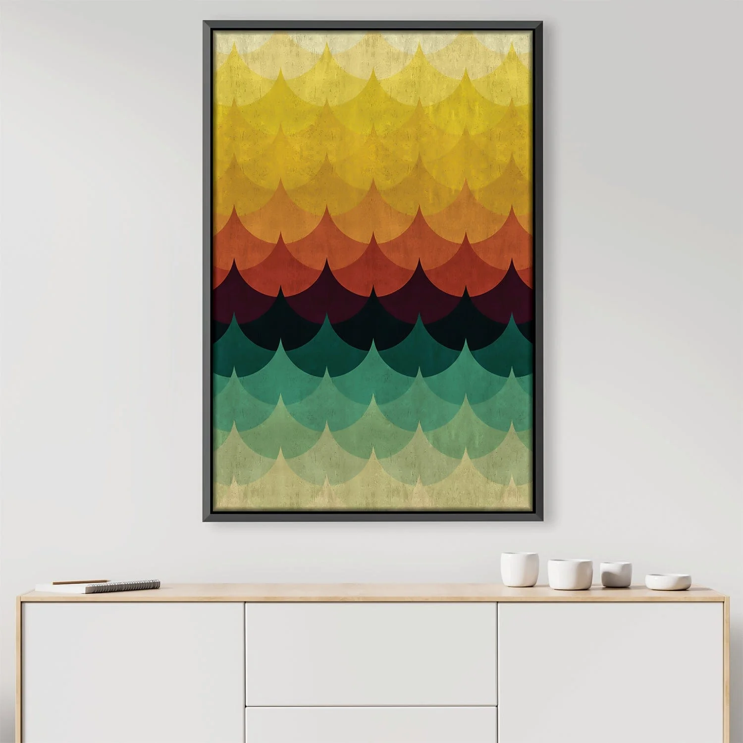 Gradient Waves 1 Canvas