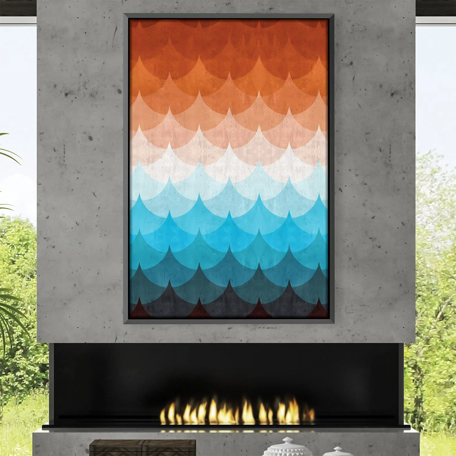 Gradient Waves 2 Canvas