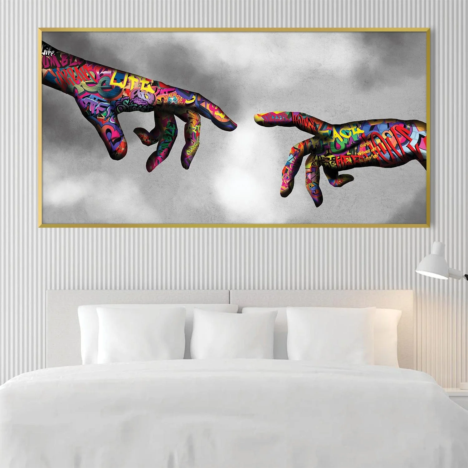 Graffiti Hand of God Canvas - Image 2