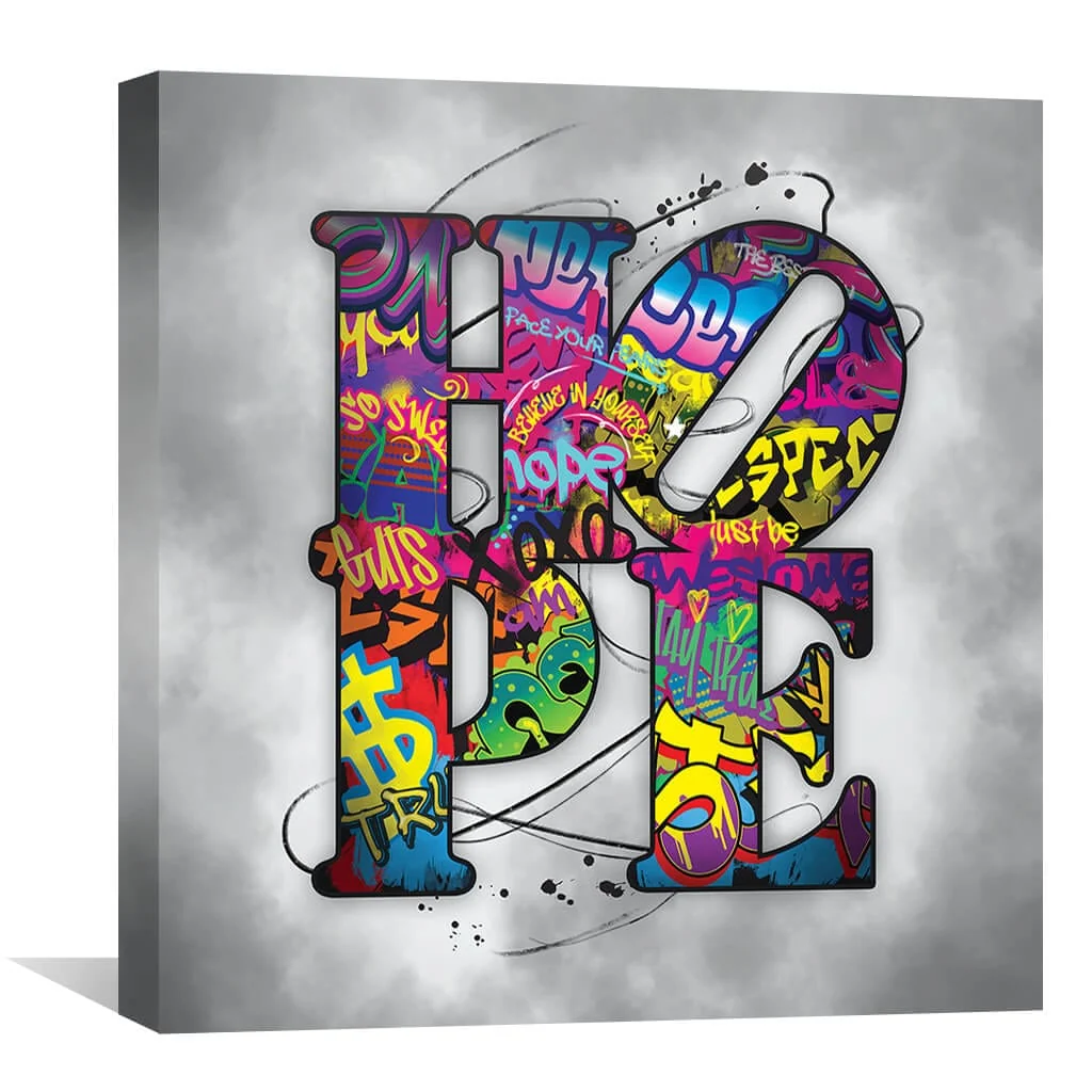Graffiti Hope Canvas - Image 2