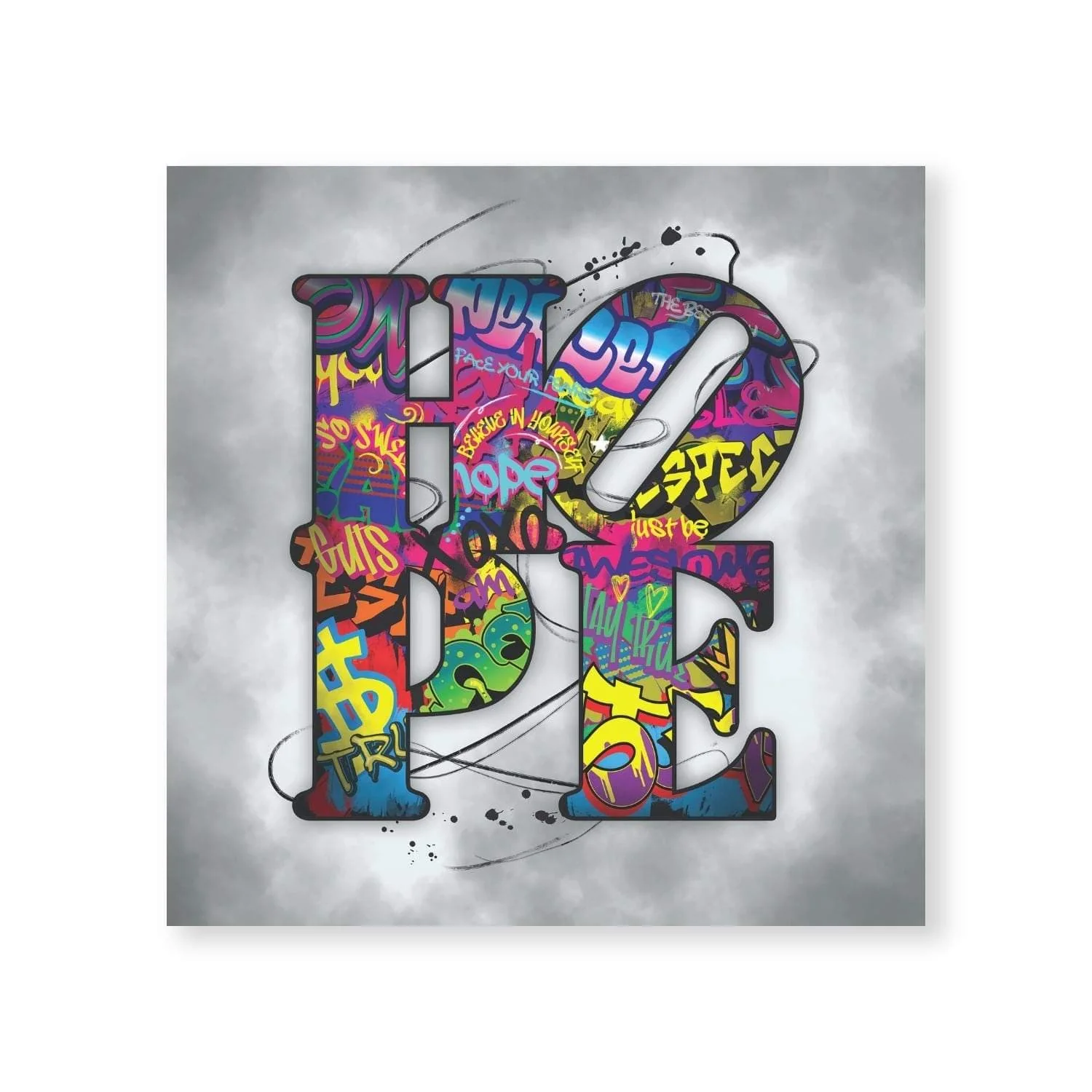 Graffiti Hope Canvas - Image 3