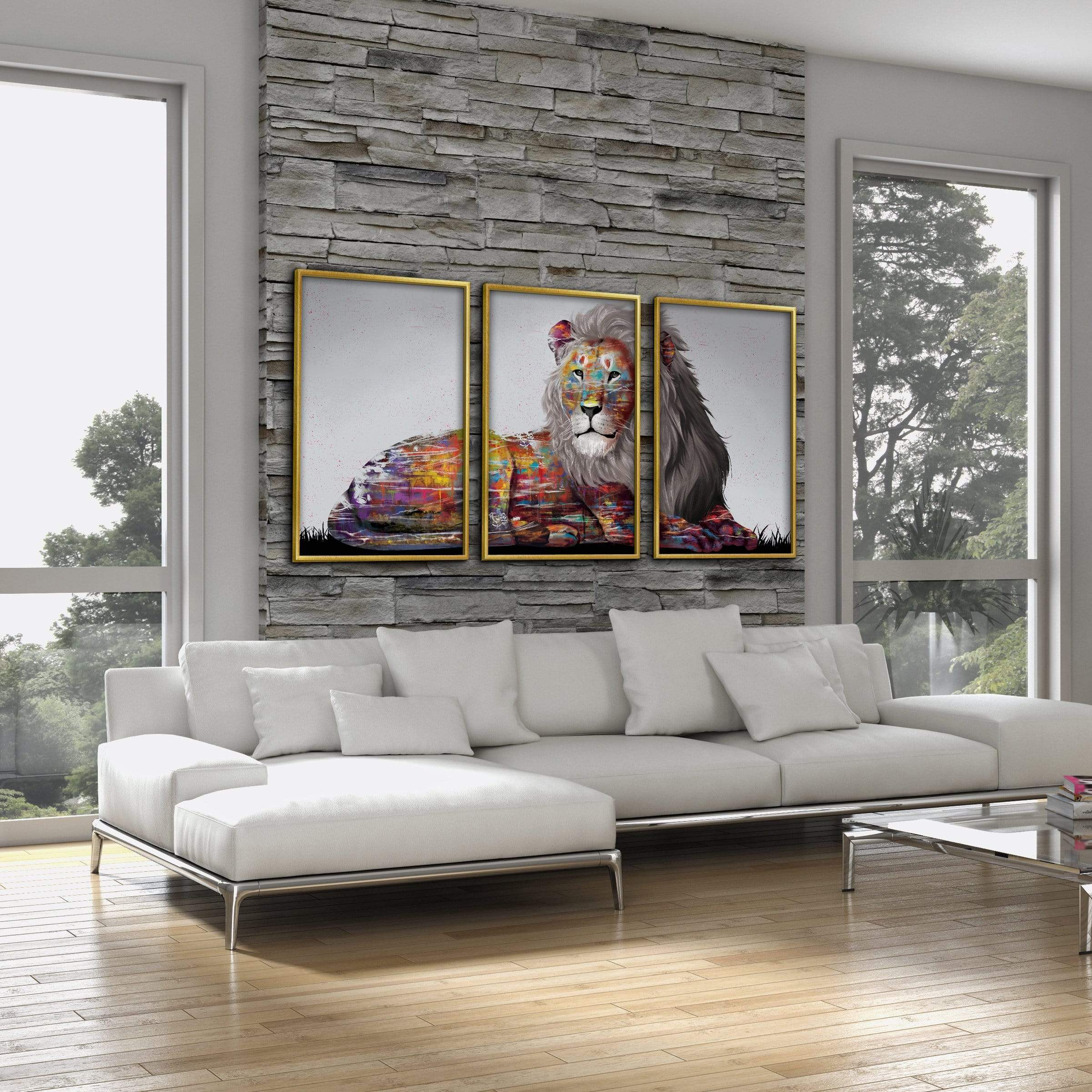 Graffiti Lion Canvas - Image 4