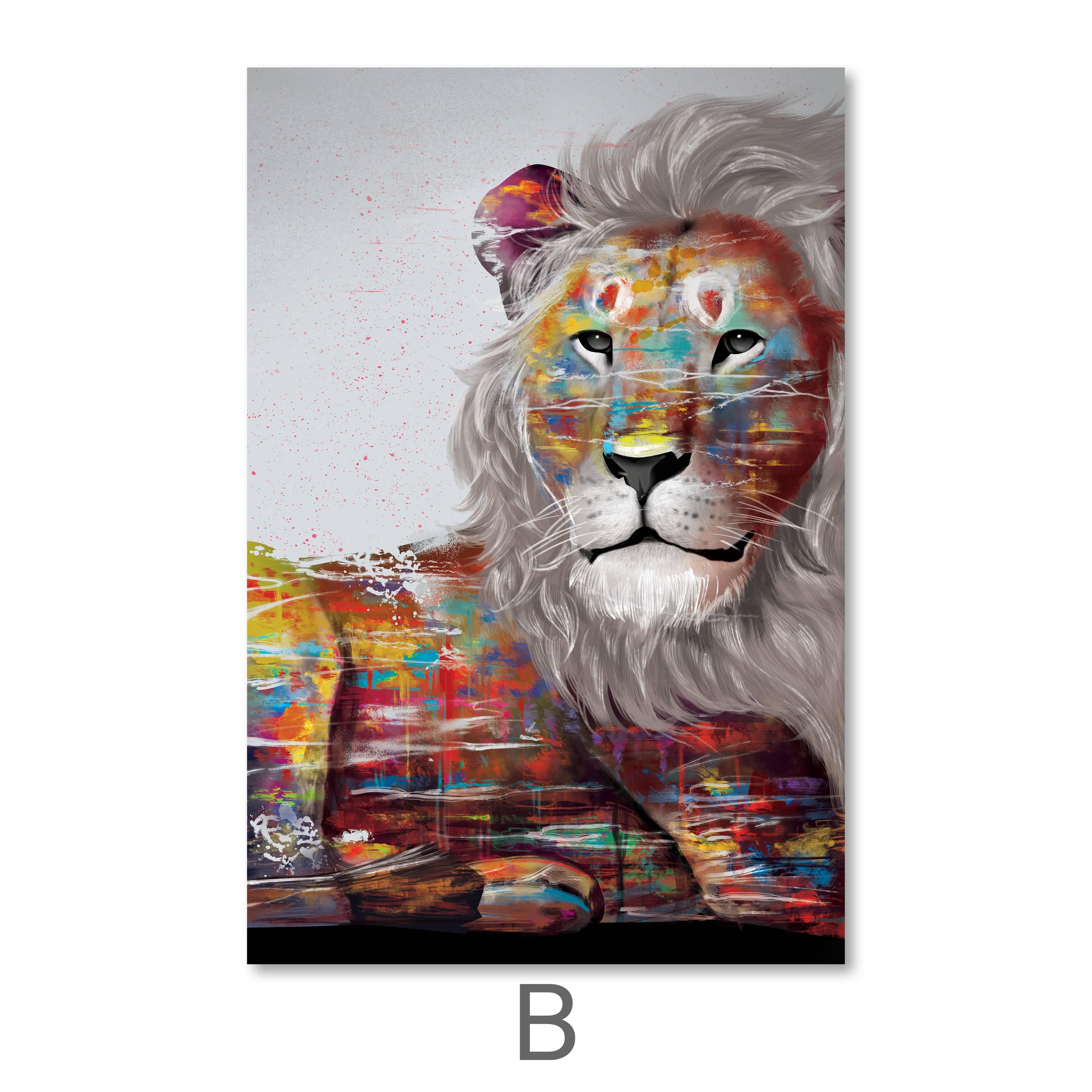 Graffiti Lion Canvas - Image 7