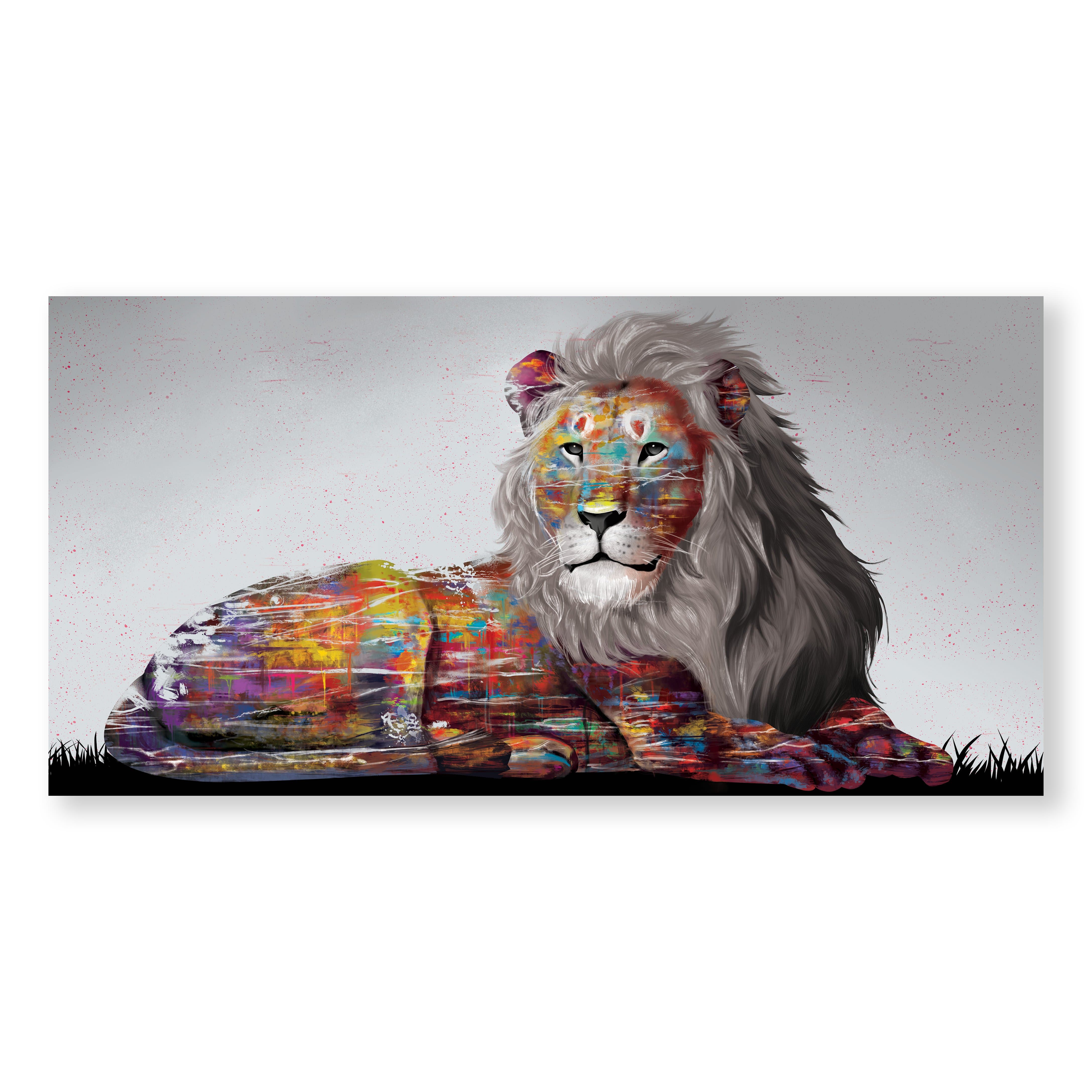 Graffiti Lion Canvas - Single Panel - Image 5
