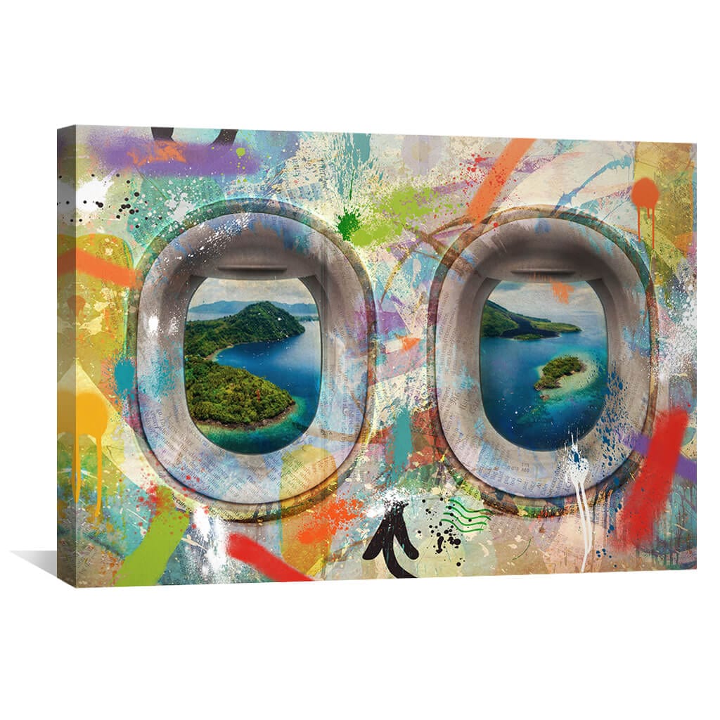 Graffiti Plane - Indonesia Canvas - Image 2