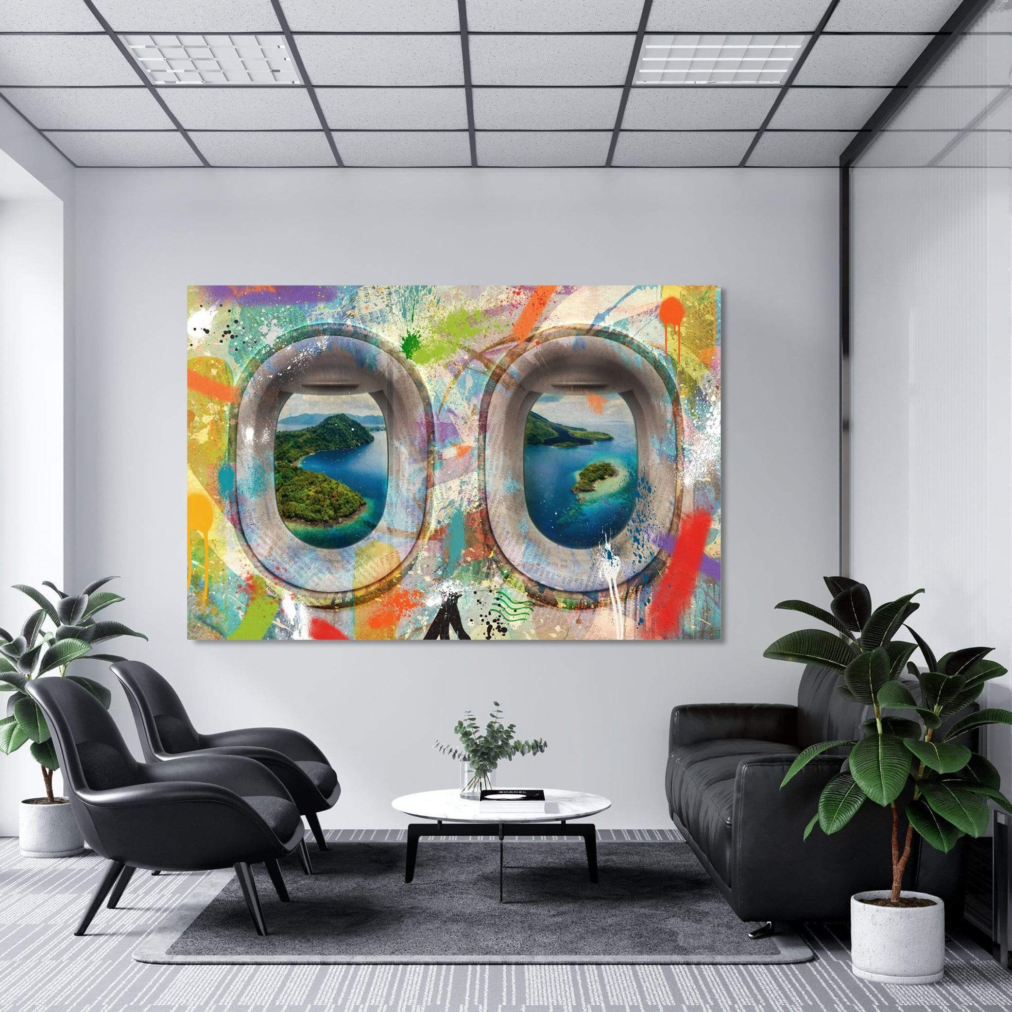 Graffiti Plane - Indonesia Canvas - Image 3