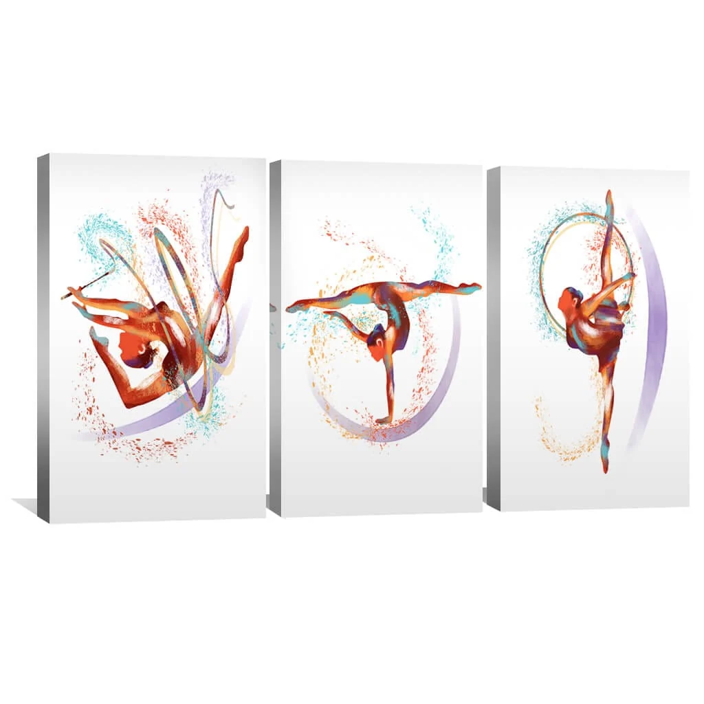 Gymnast Dancers Canvas - Image 2