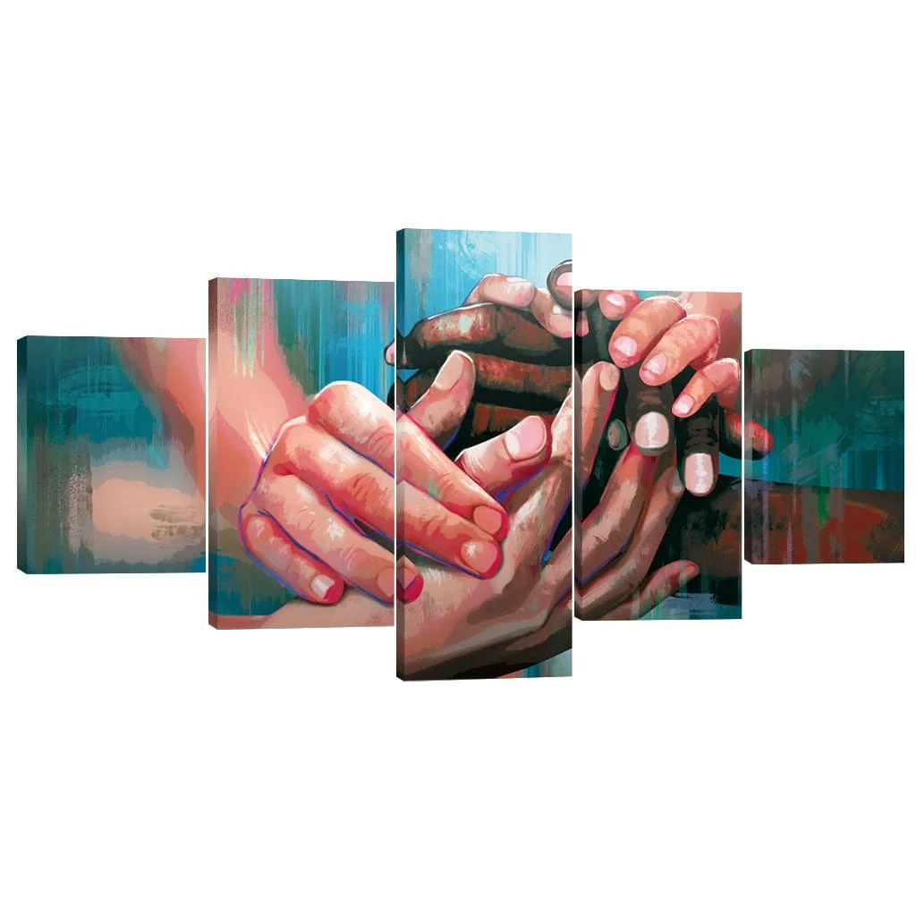 Helping Hands Canvas - 5 Panel - Image 2