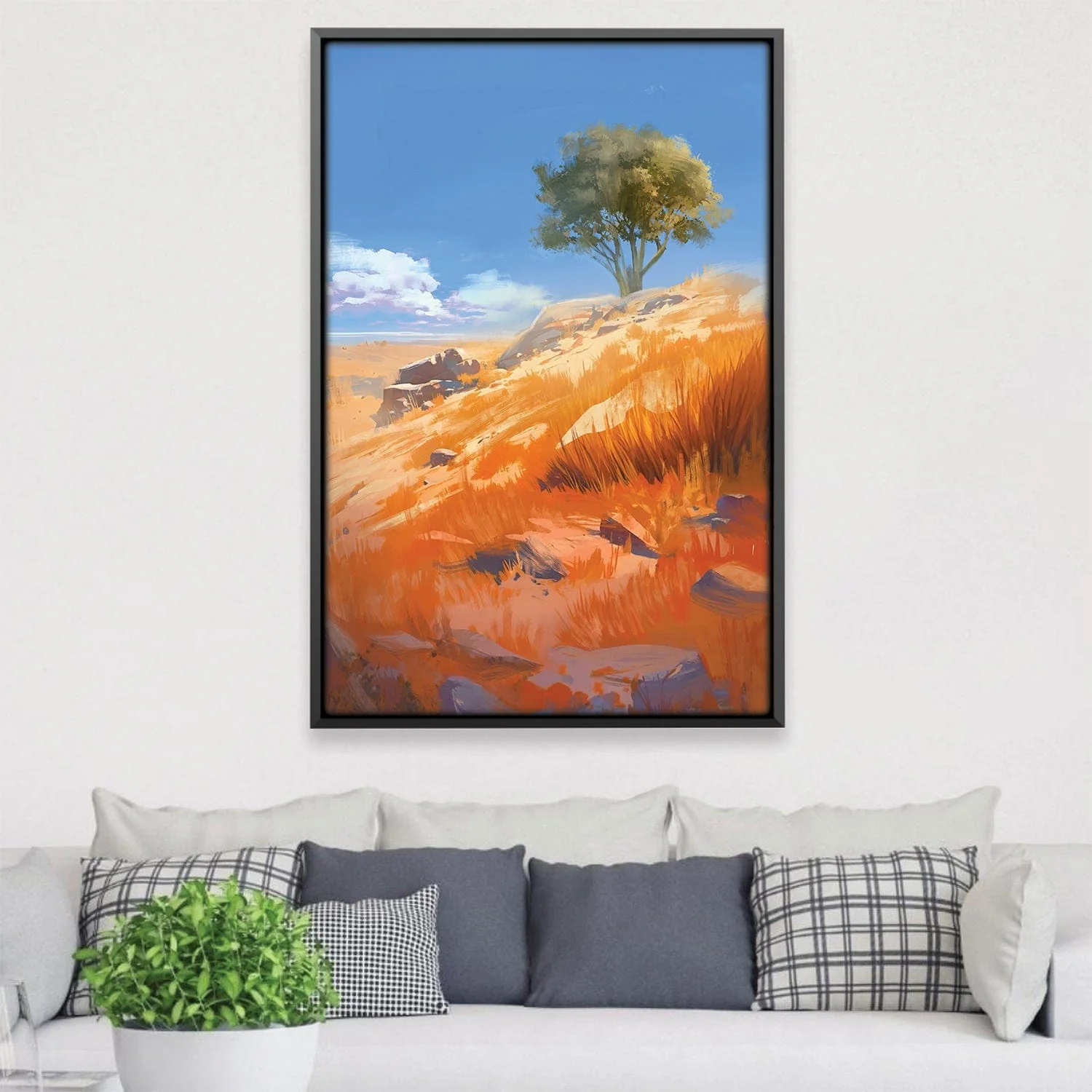 Hillside Desert Wind Canvas