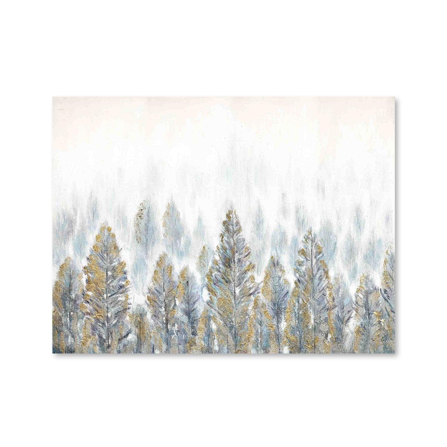 Hint of Gold Forest Oil Painting - Image 3