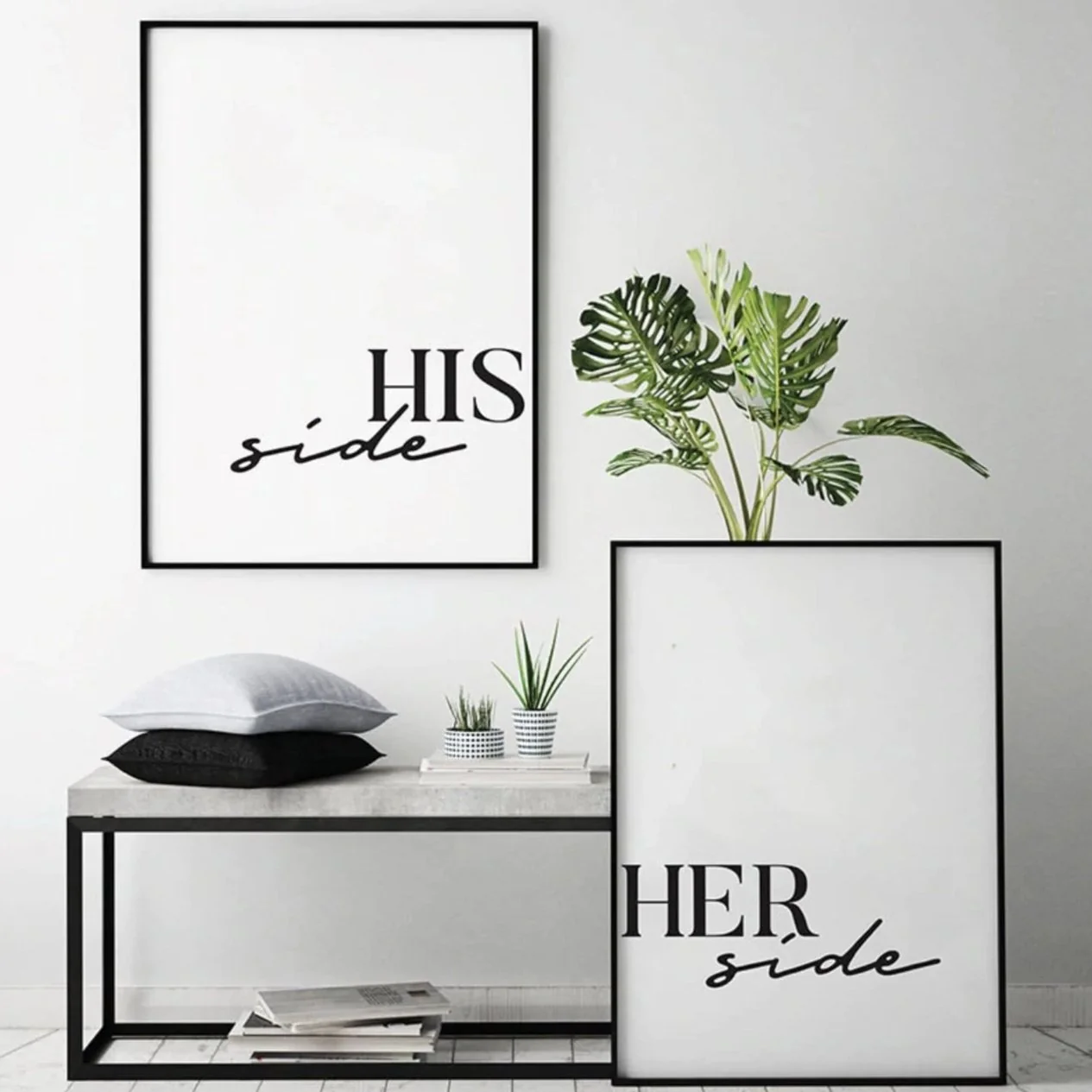 His Side Her Side Canvas - Image 3