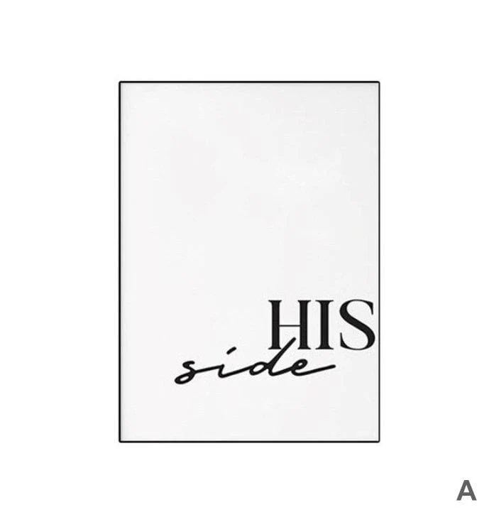 His Side Her Side Canvas - Image 4