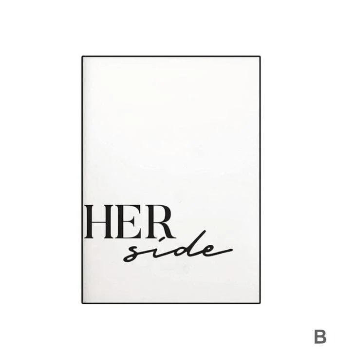 His Side Her Side Canvas - Image 5