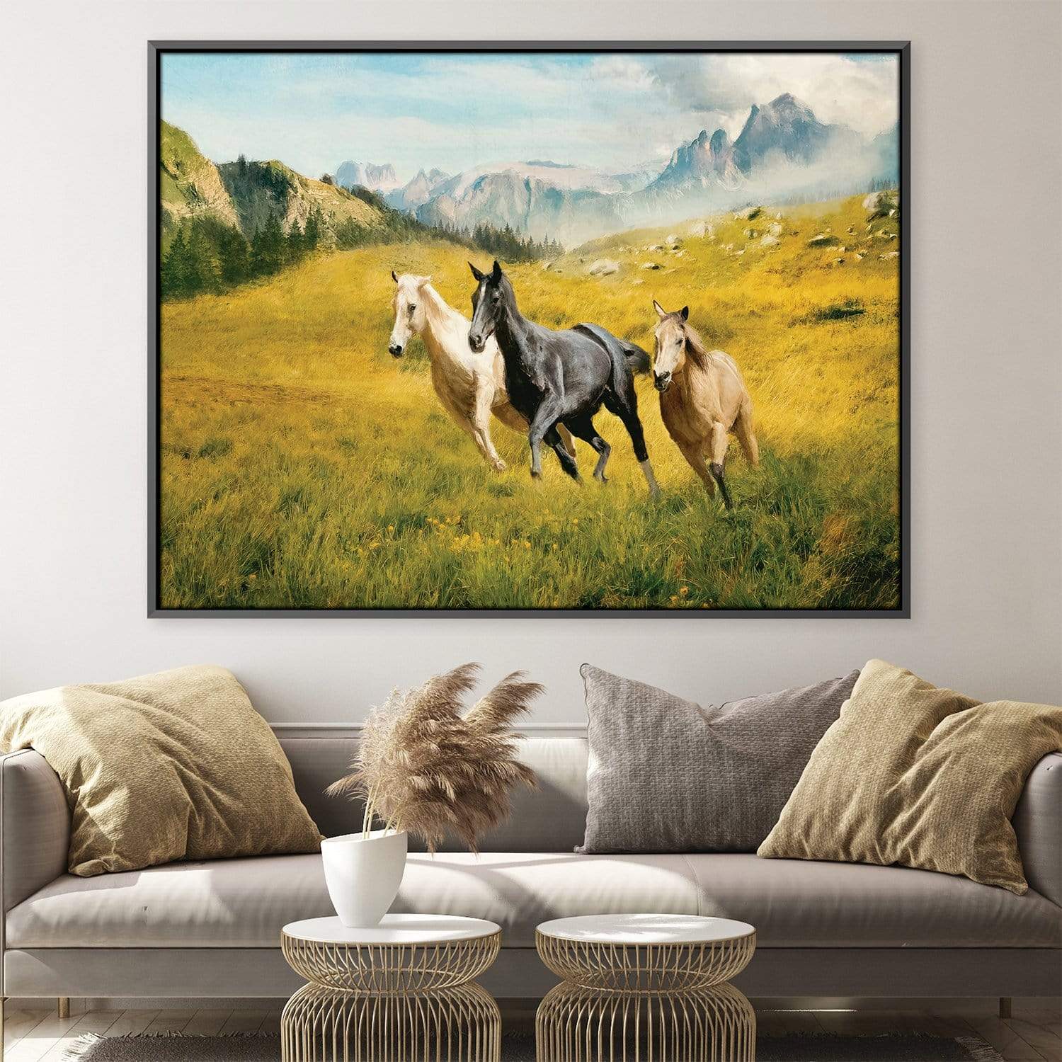 Horse Field Canvas
