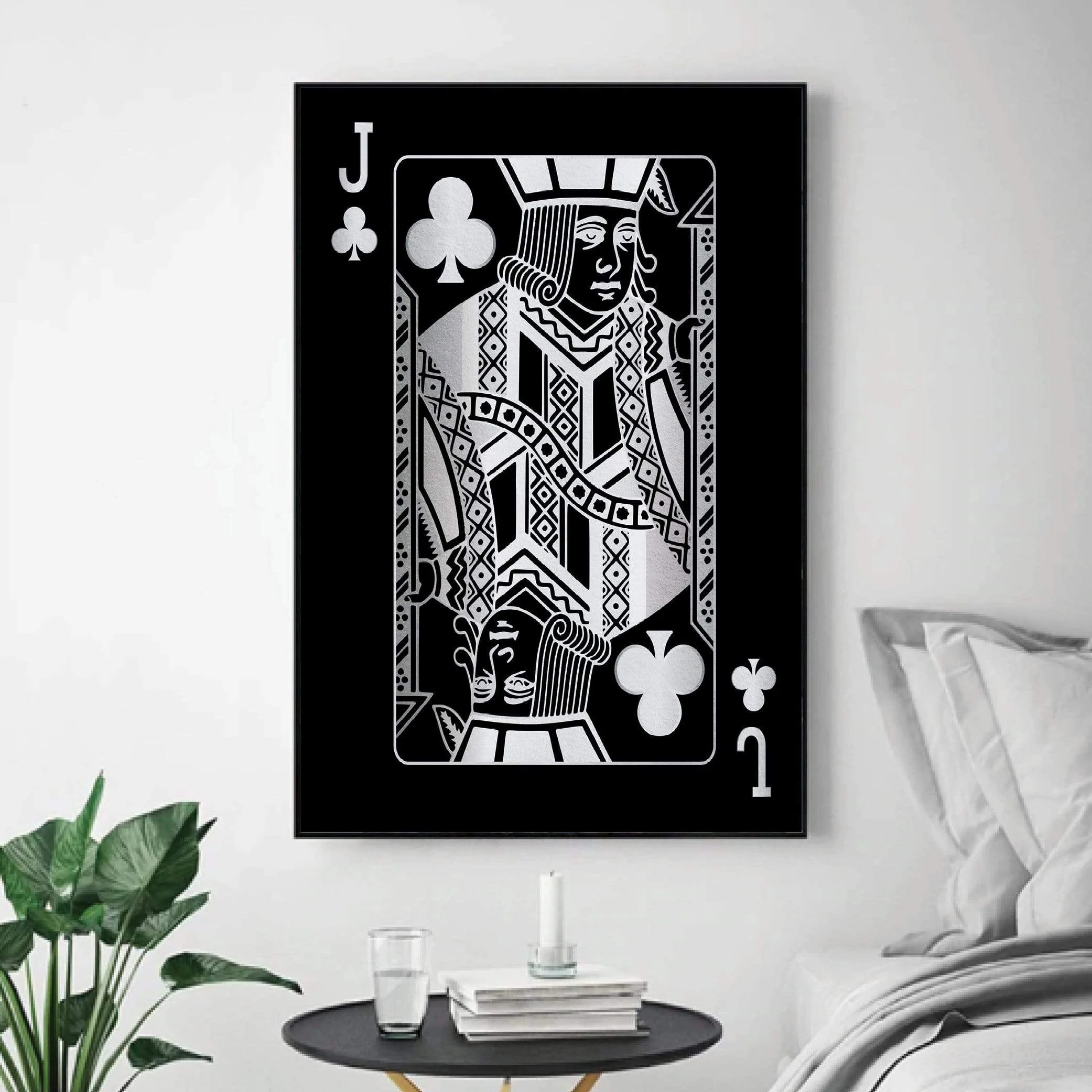 Jack of Clubs - Silver Canvas - Image 6
