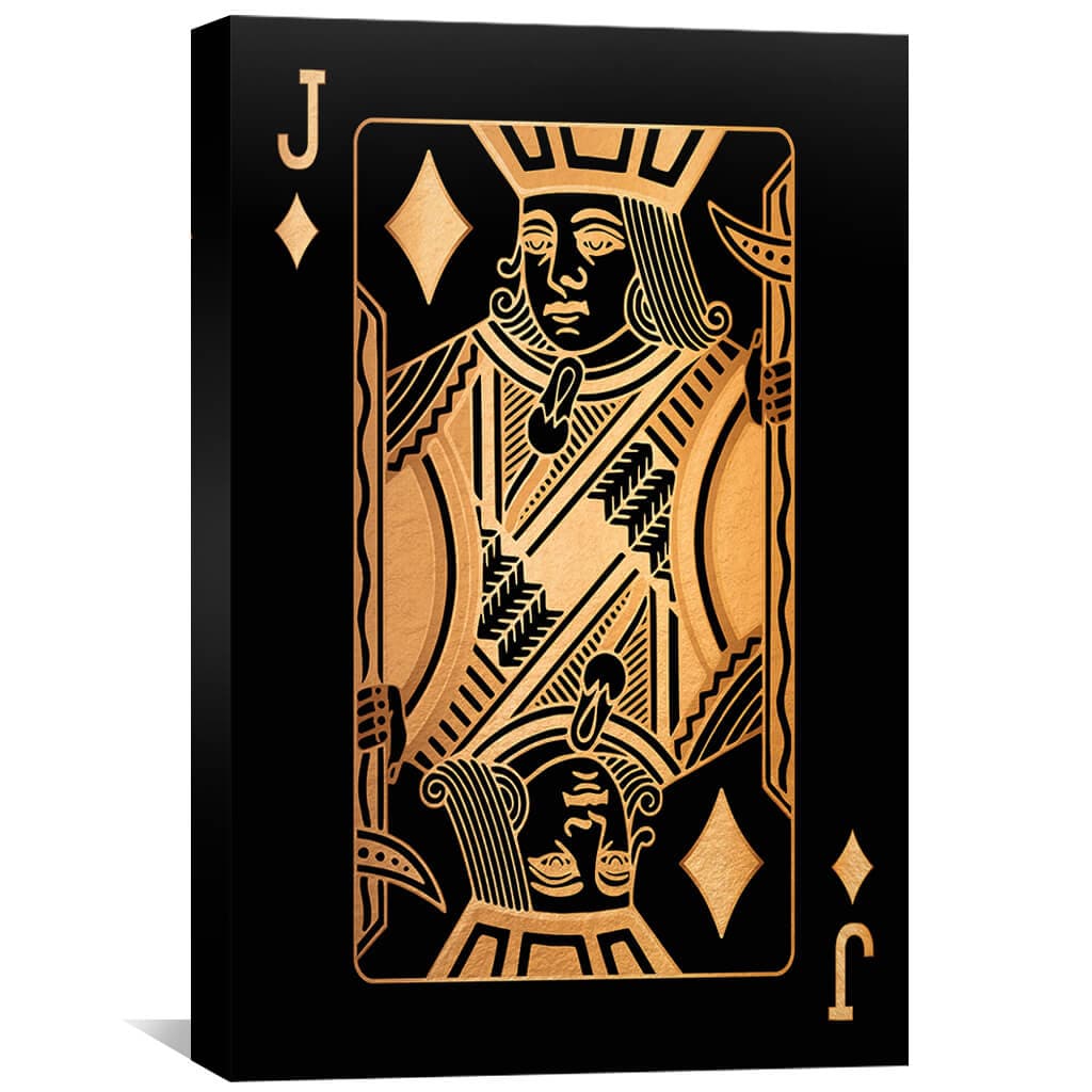 Jack of Diamonds - Gold Canvas - Image 2