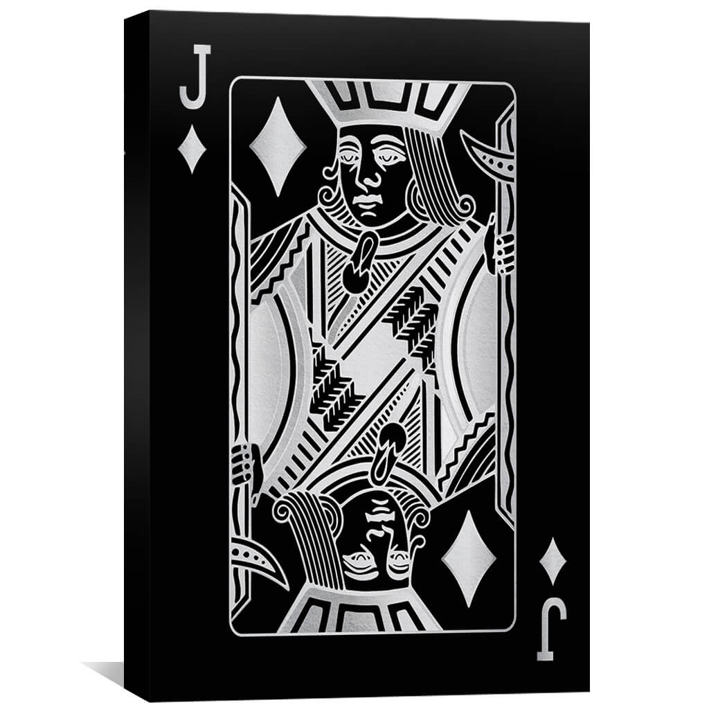 Jack of Diamonds - Silver Canvas - Image 2