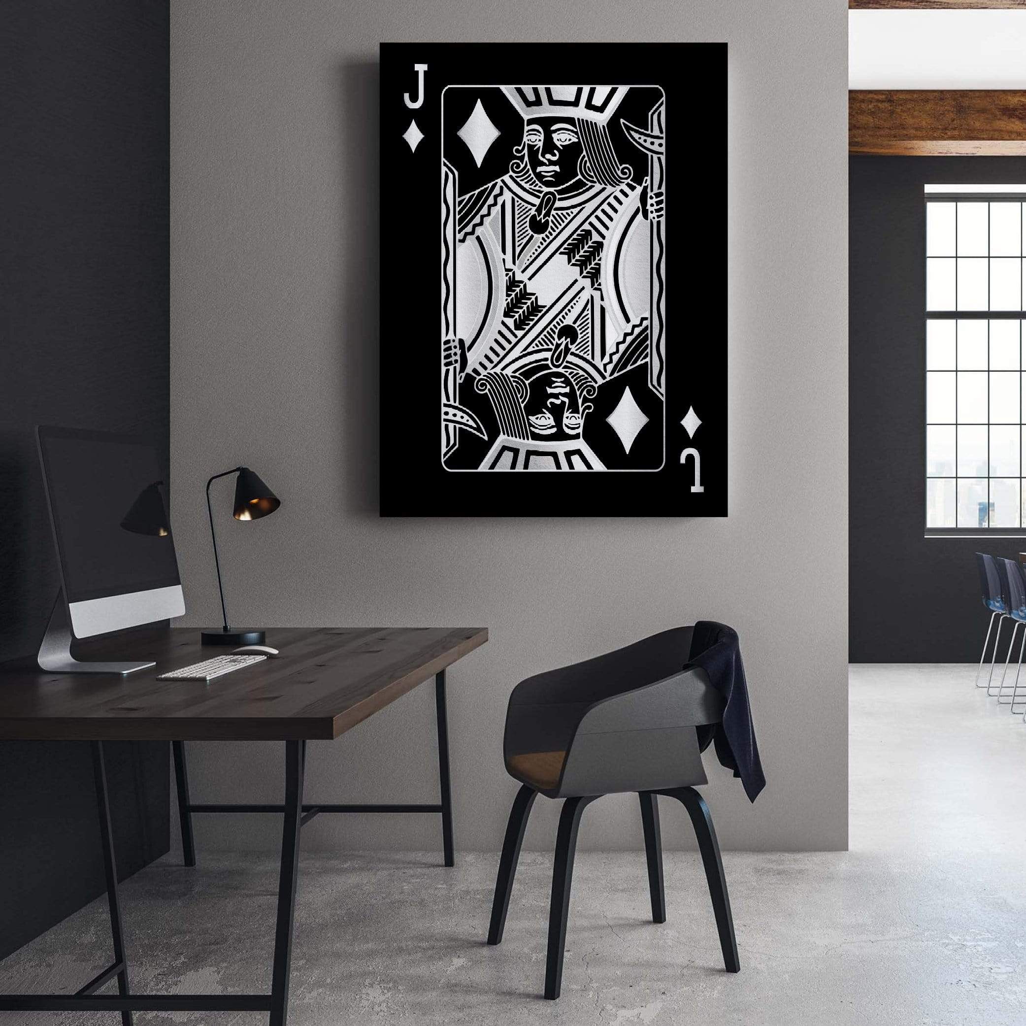 Jack of Diamonds - Silver Canvas - Image 4