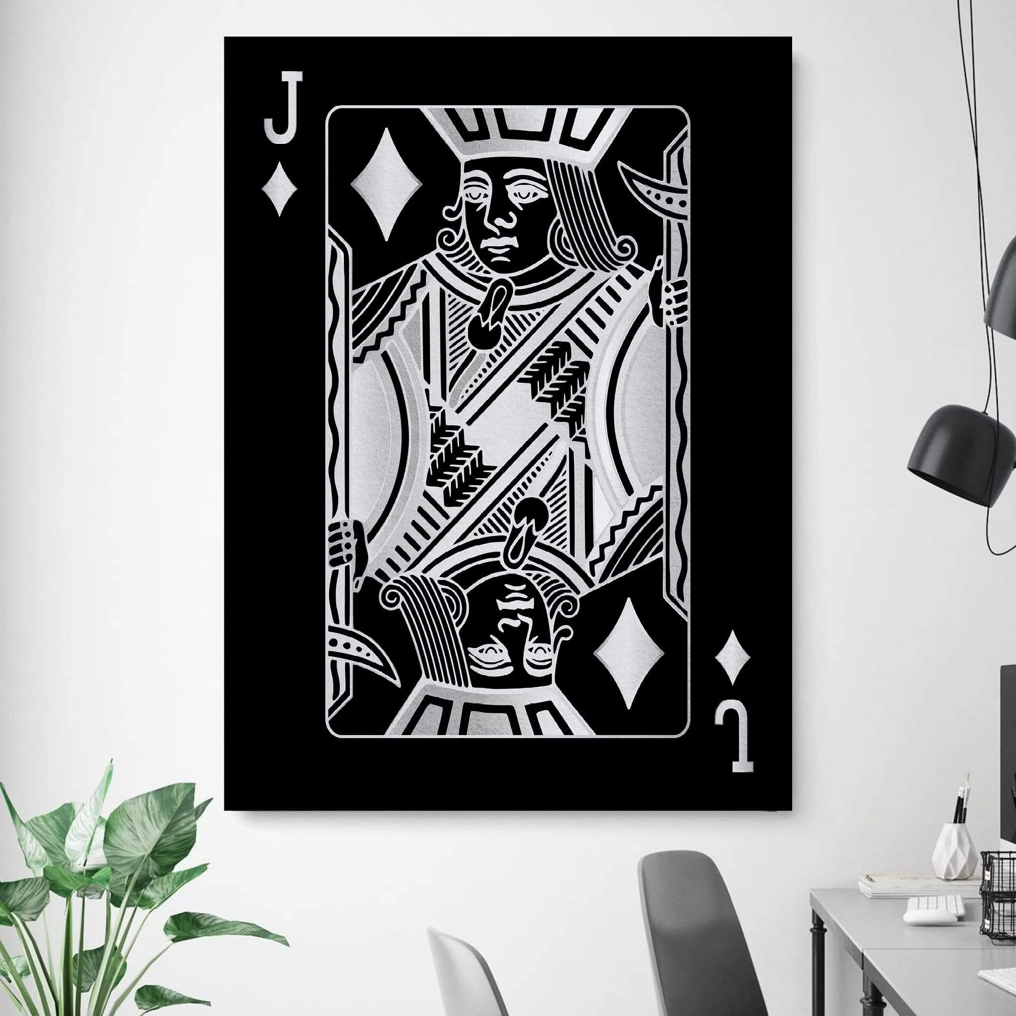 Jack of Diamonds - Silver Canvas - Image 5