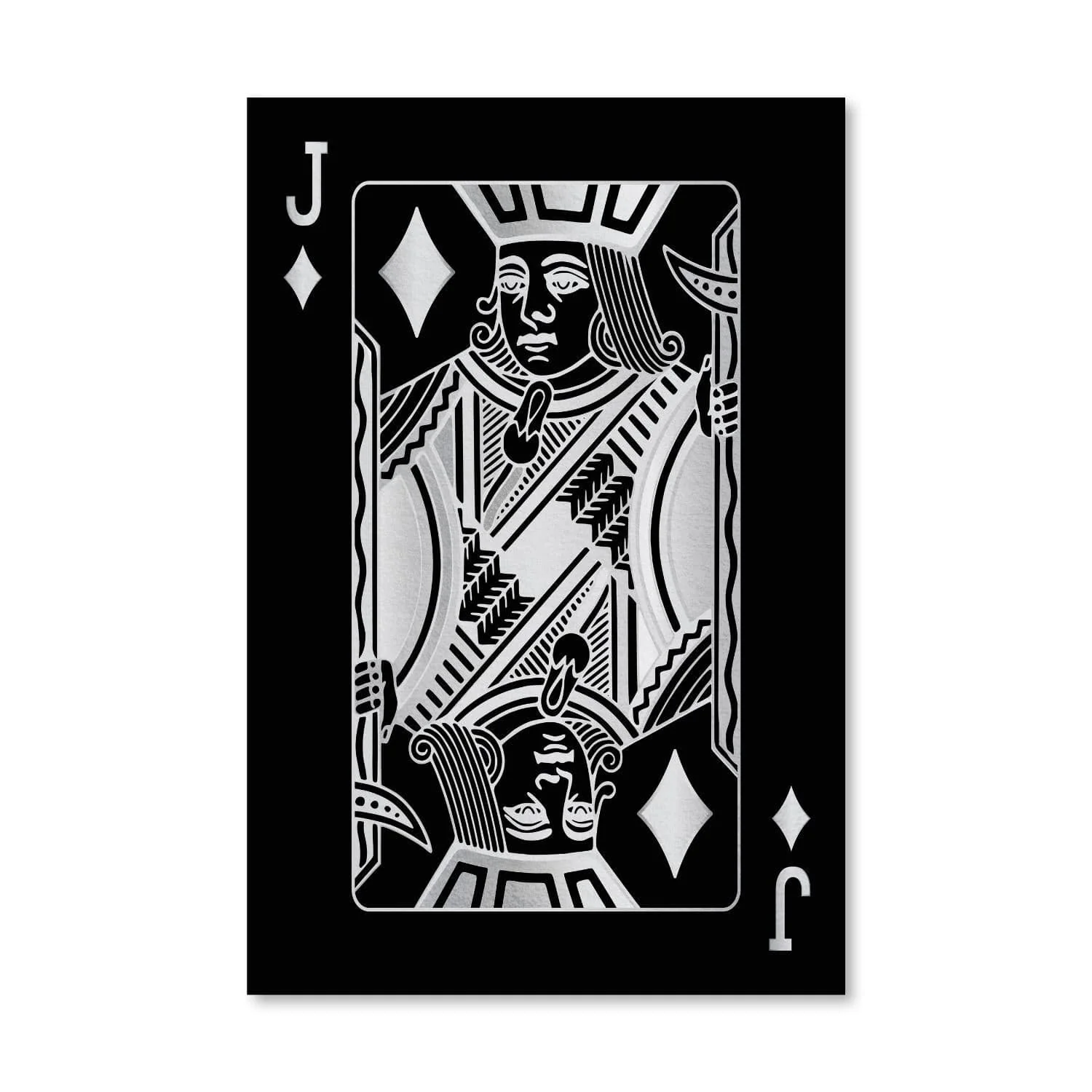 Jack of Diamonds - Silver Canvas - Image 7