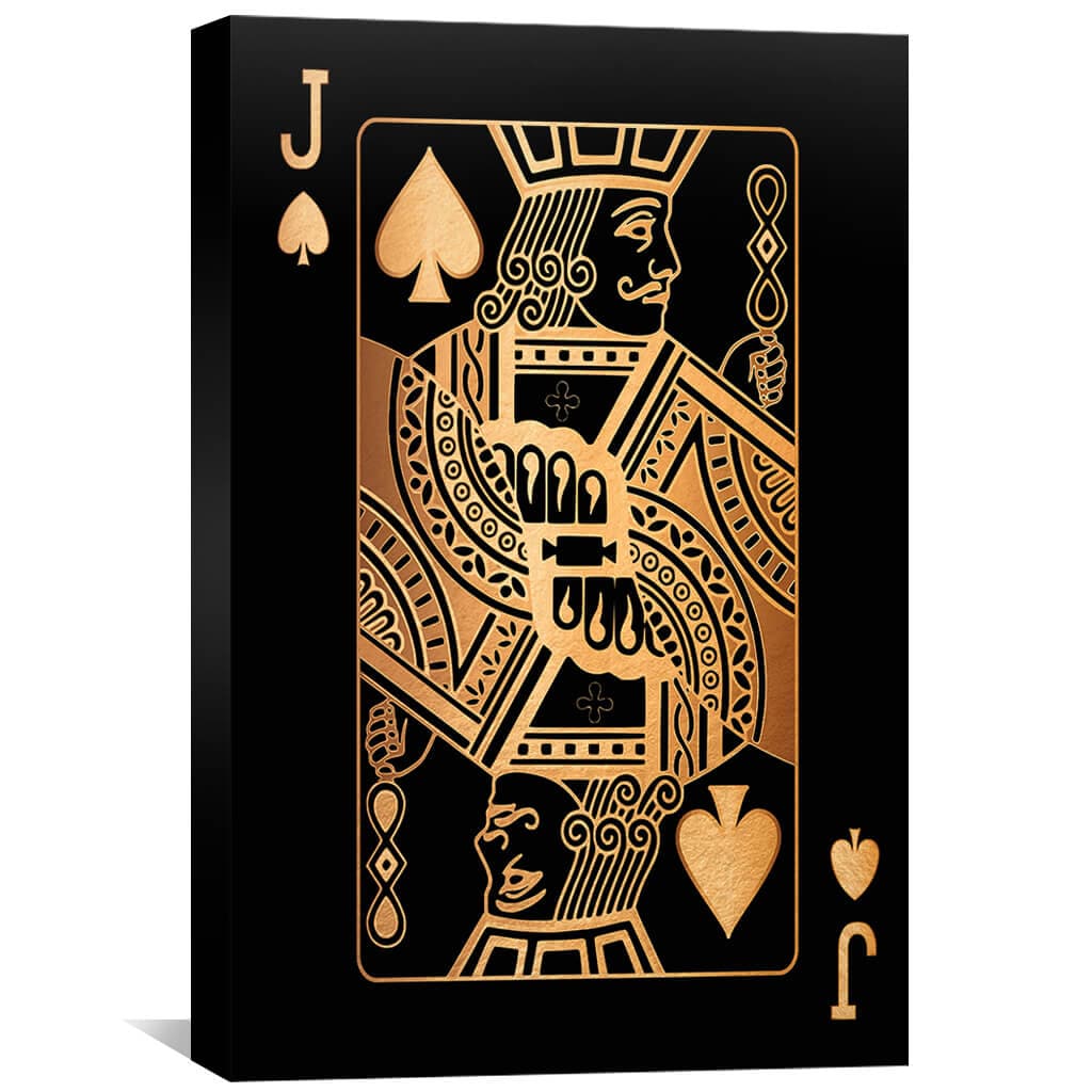 Jack of Spades - Gold Canvas - Image 2