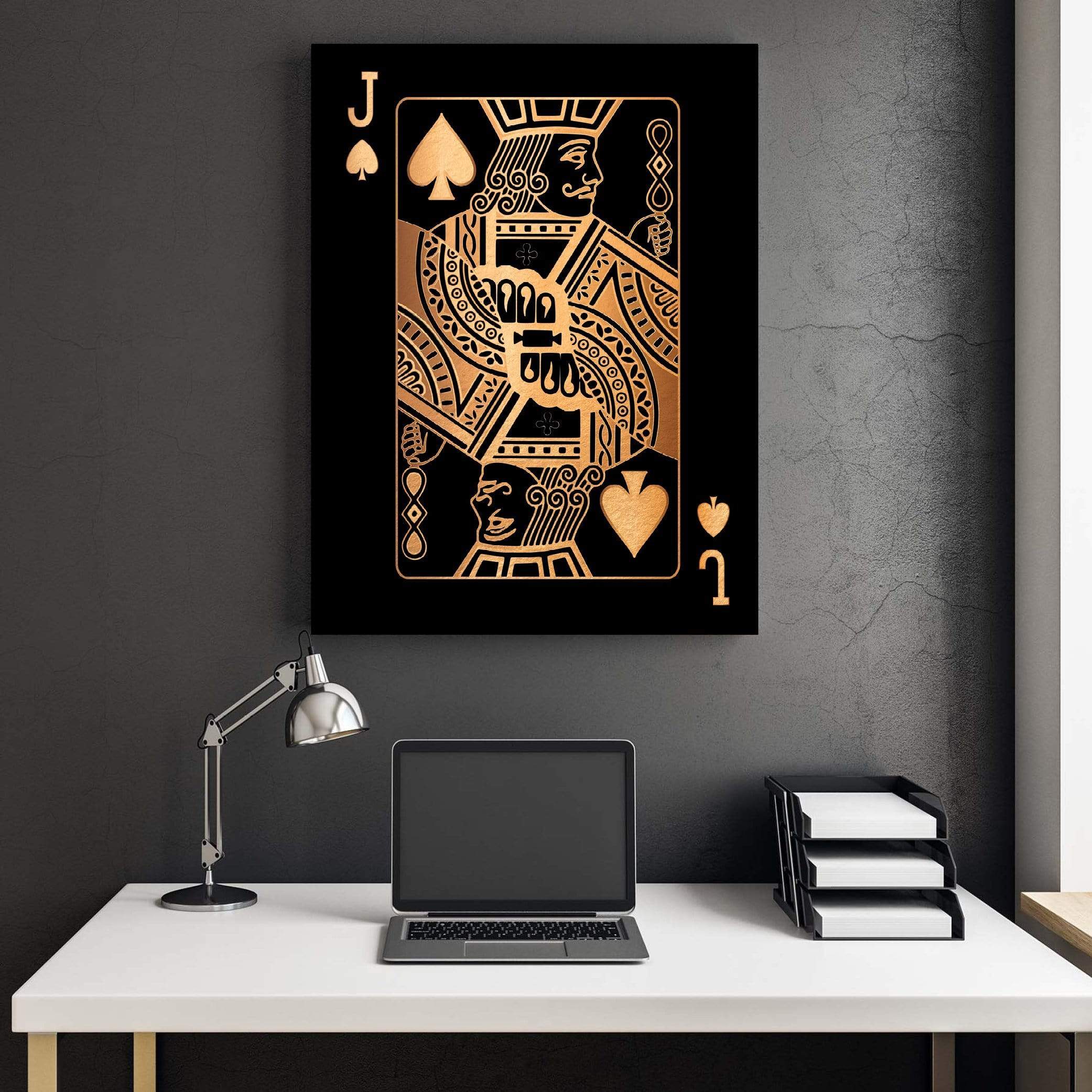 Jack of Spades - Gold Canvas - Image 3