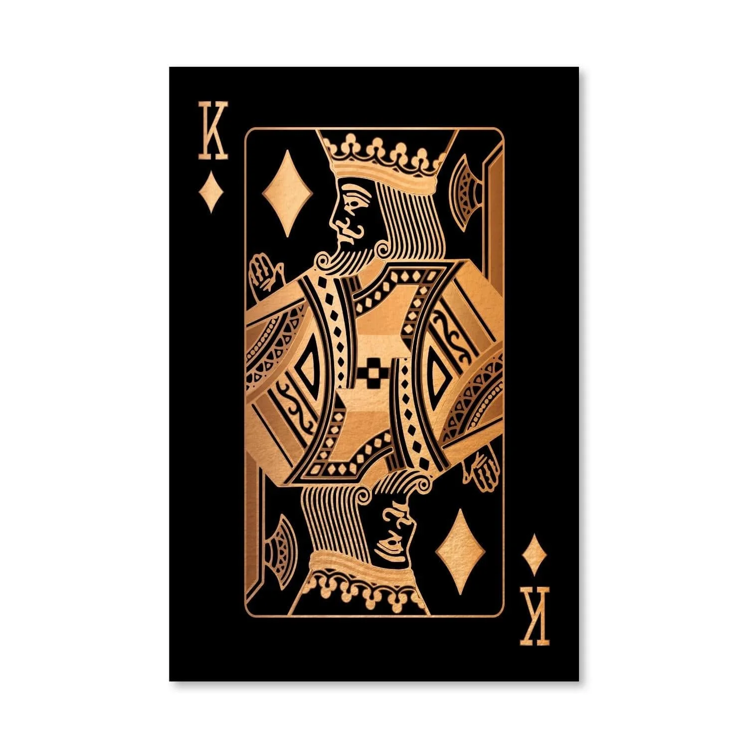 King of Diamonds - Gold Canvas - Image 6