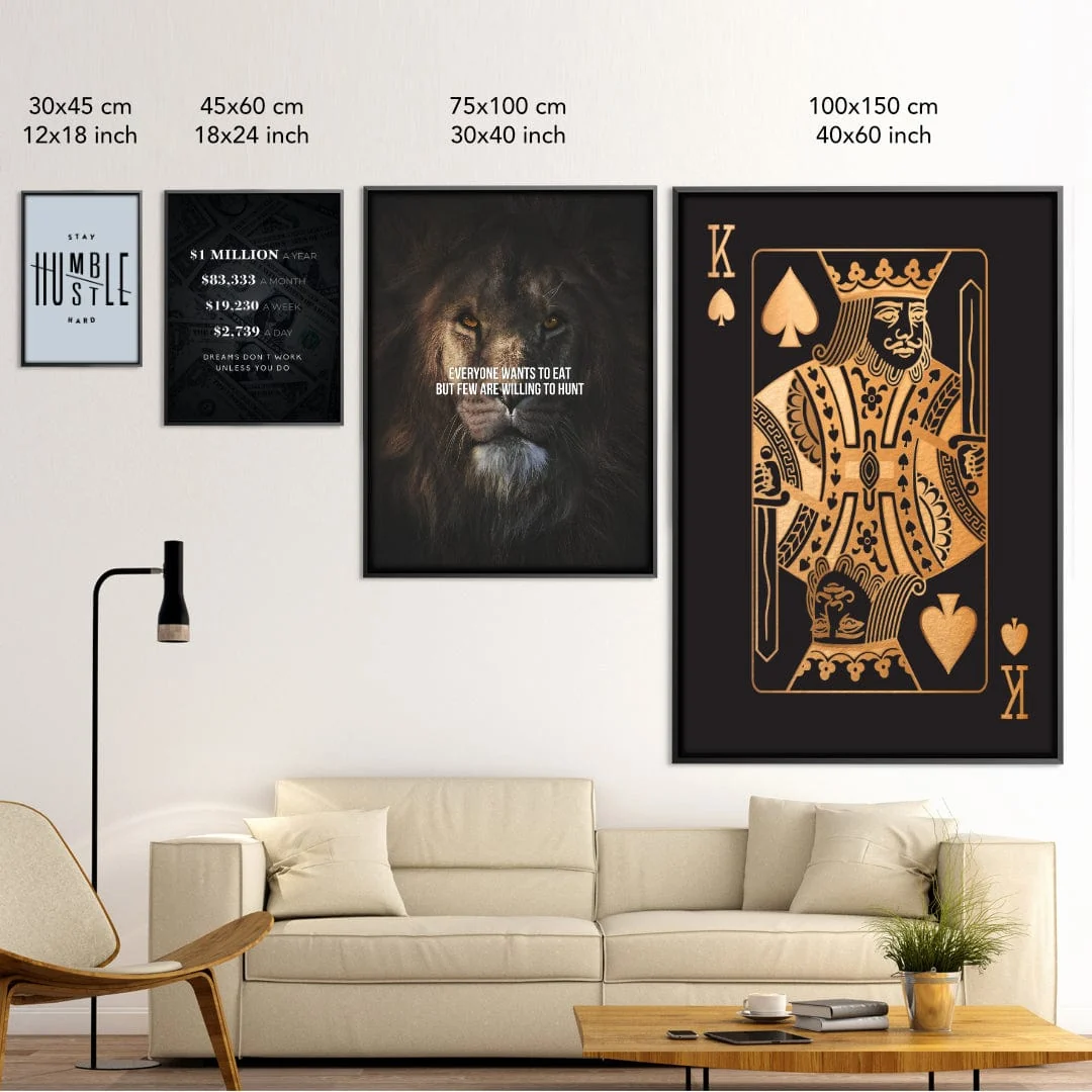 King of Diamonds - Gold Canvas - Image 8
