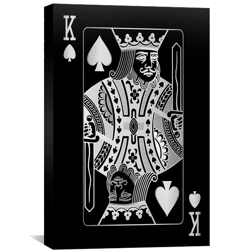 King of Spades - Silver Canvas - Image 2