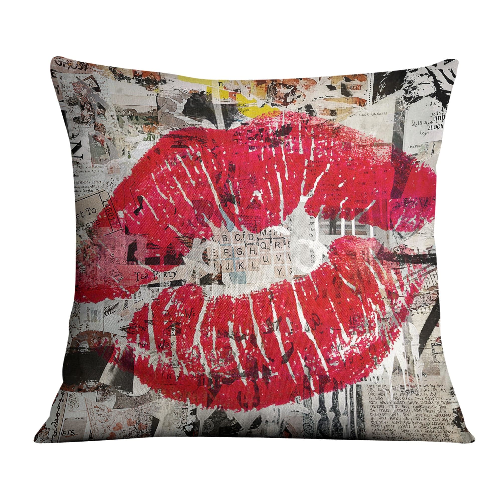 Kiss Collage Cushion